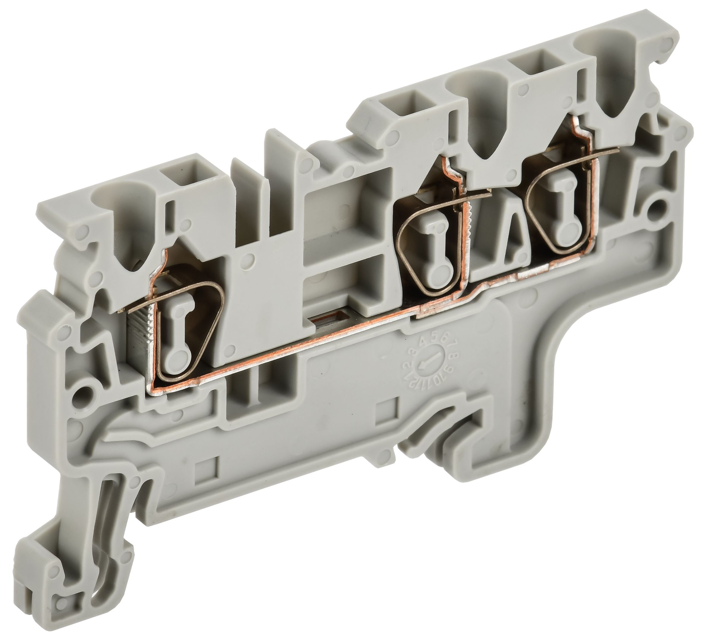 ARMAFIX Клемма пружинная CX2.5-3 2,5мм2 трехконтактная серая IEK — фото