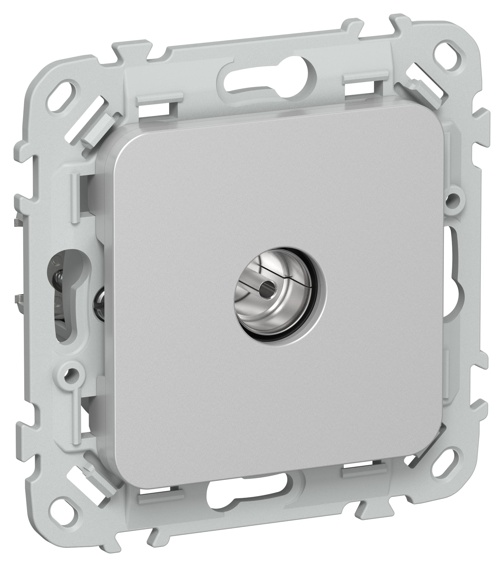 FLITE Розетка TV оконечная тип F РТВф-1-1-1-ФлА алюминий IEK