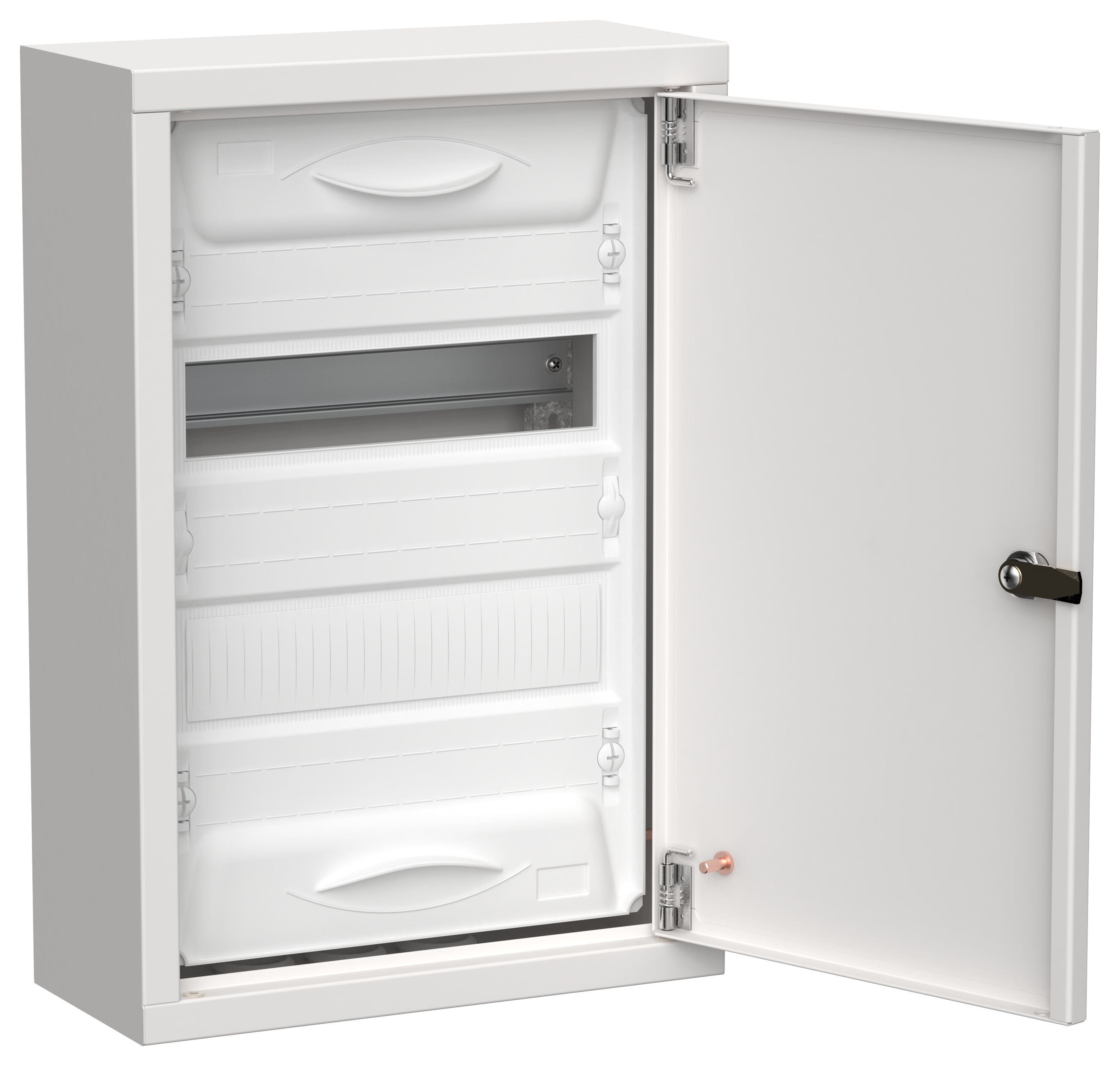 TITAN 5 Корпус металлический ЩРн-24 (1х24) 460х310х140мм IP31 белый (одна дверь) IEK