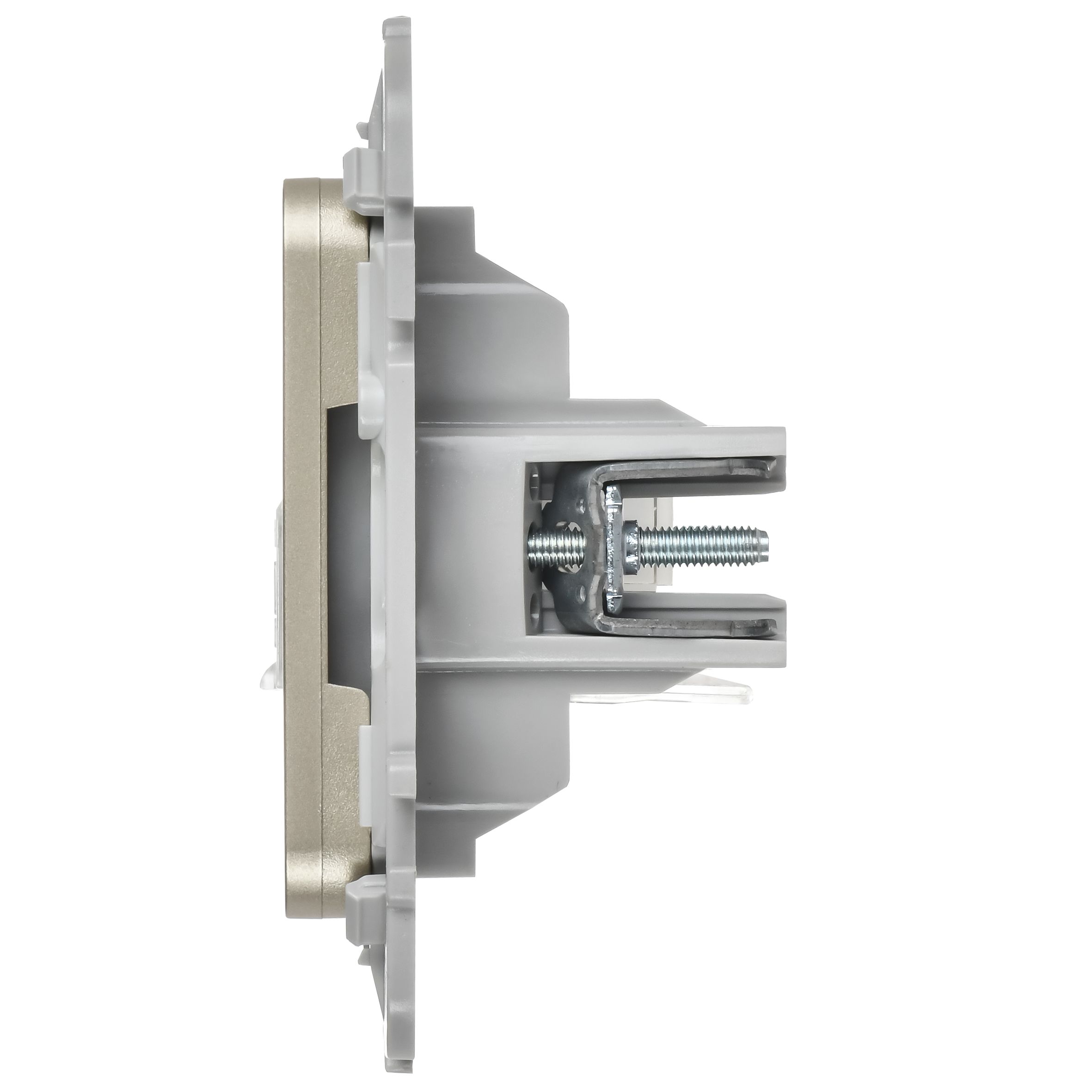 FLITE Розетка 2-местная компьютерная RJ45 категория 5Е UTP РК5е-2-0-ФлШ шампань IEK — фото