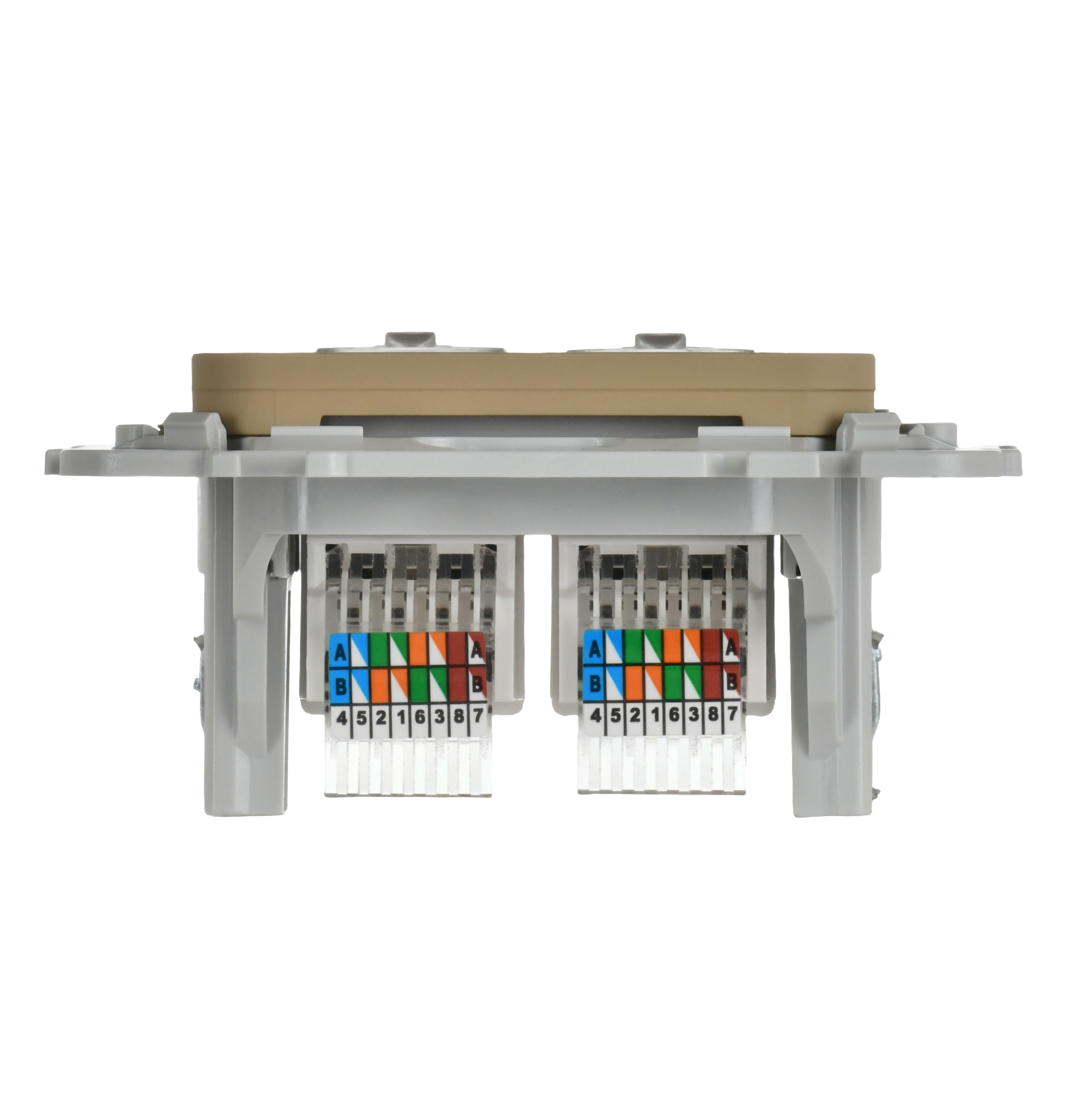 FLITE Розетка 2-местная компьютерная RJ45 категория 5Е UTP РК5е-2-0-ФлХ хаки IEK — фото