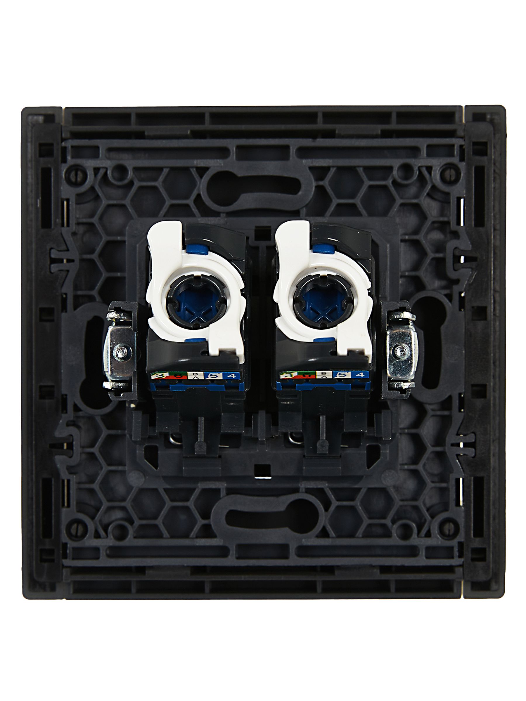 FORTE&PIANO Розетка компьютерная двойная RJ45 кат.6 FP334 серый IEK — фото