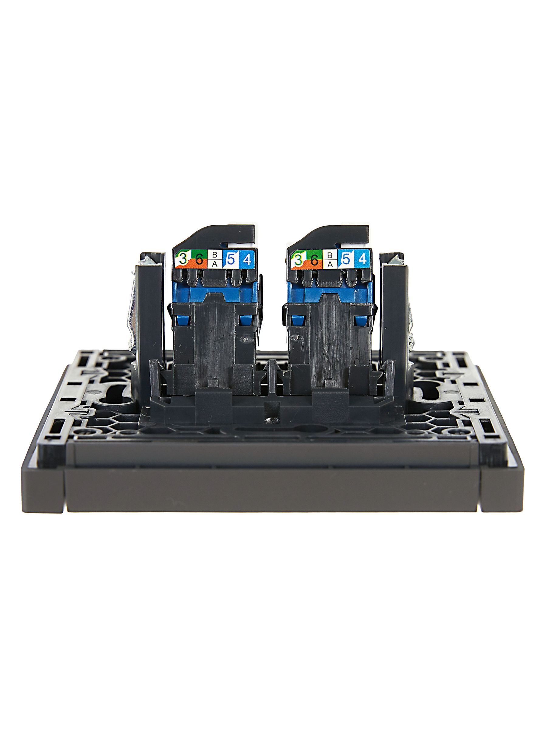 FORTE&PIANO Розетка компьютерная двойная RJ45 кат.6 FP334 серый IEK — фото