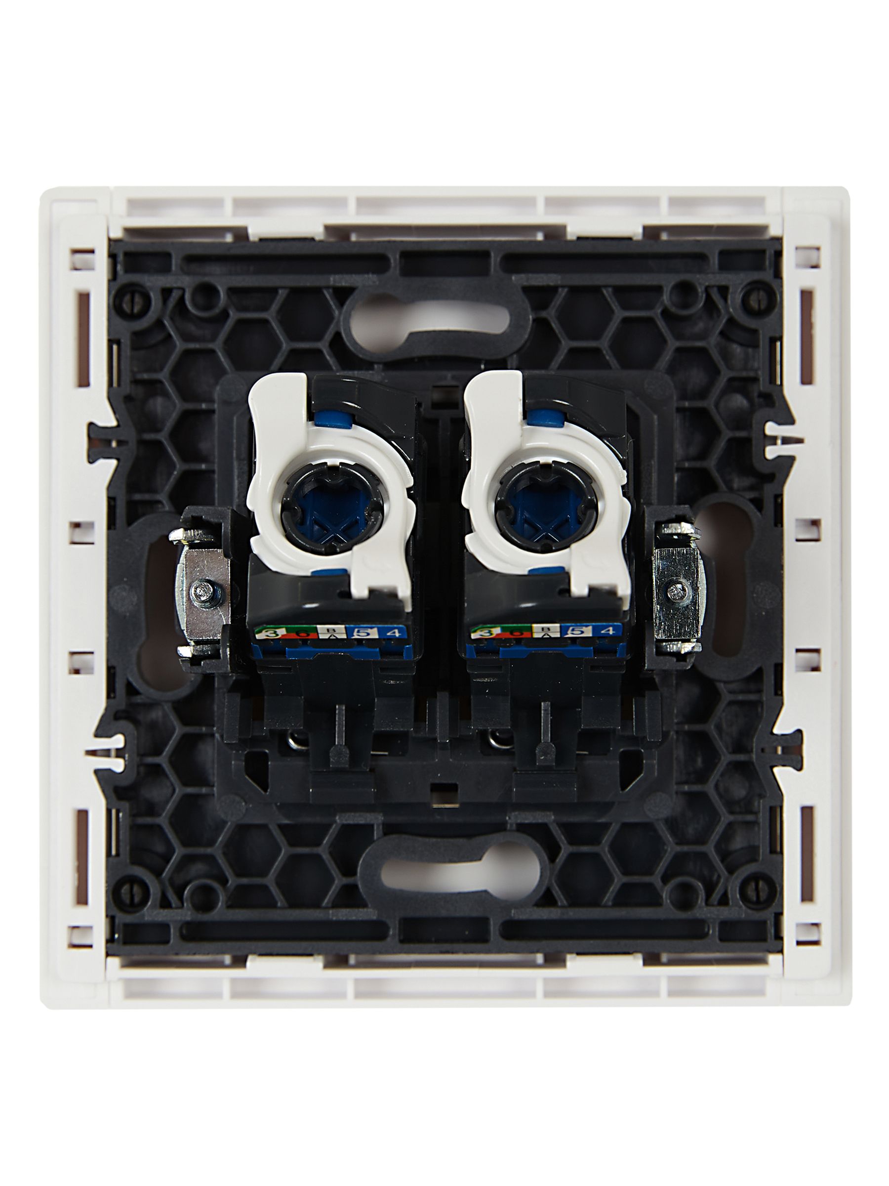 FORTE&PIANO Розетка компьютерная двойная RJ45 кат.6 FP234 белый IEK — фото