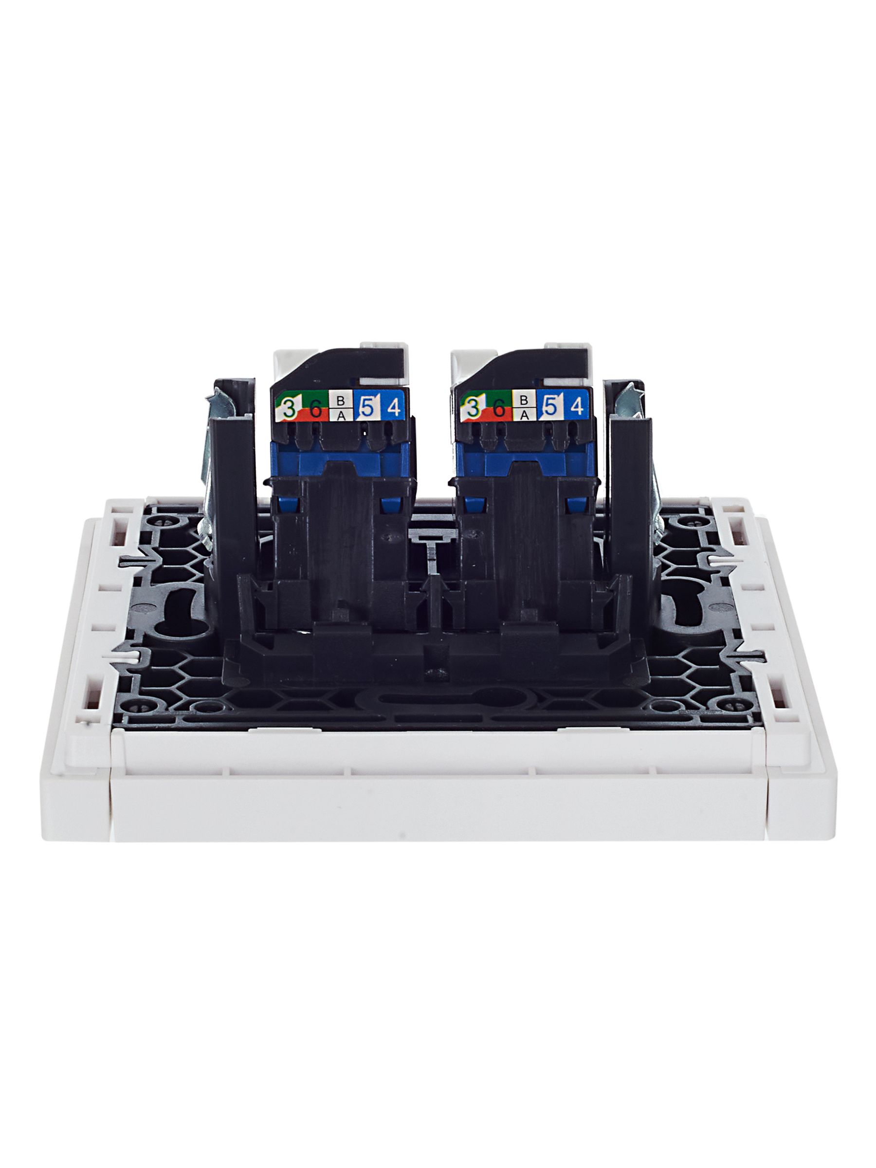 FORTE&PIANO Розетка компьютерная двойная RJ45 кат.6 FP234 белый IEK — фото