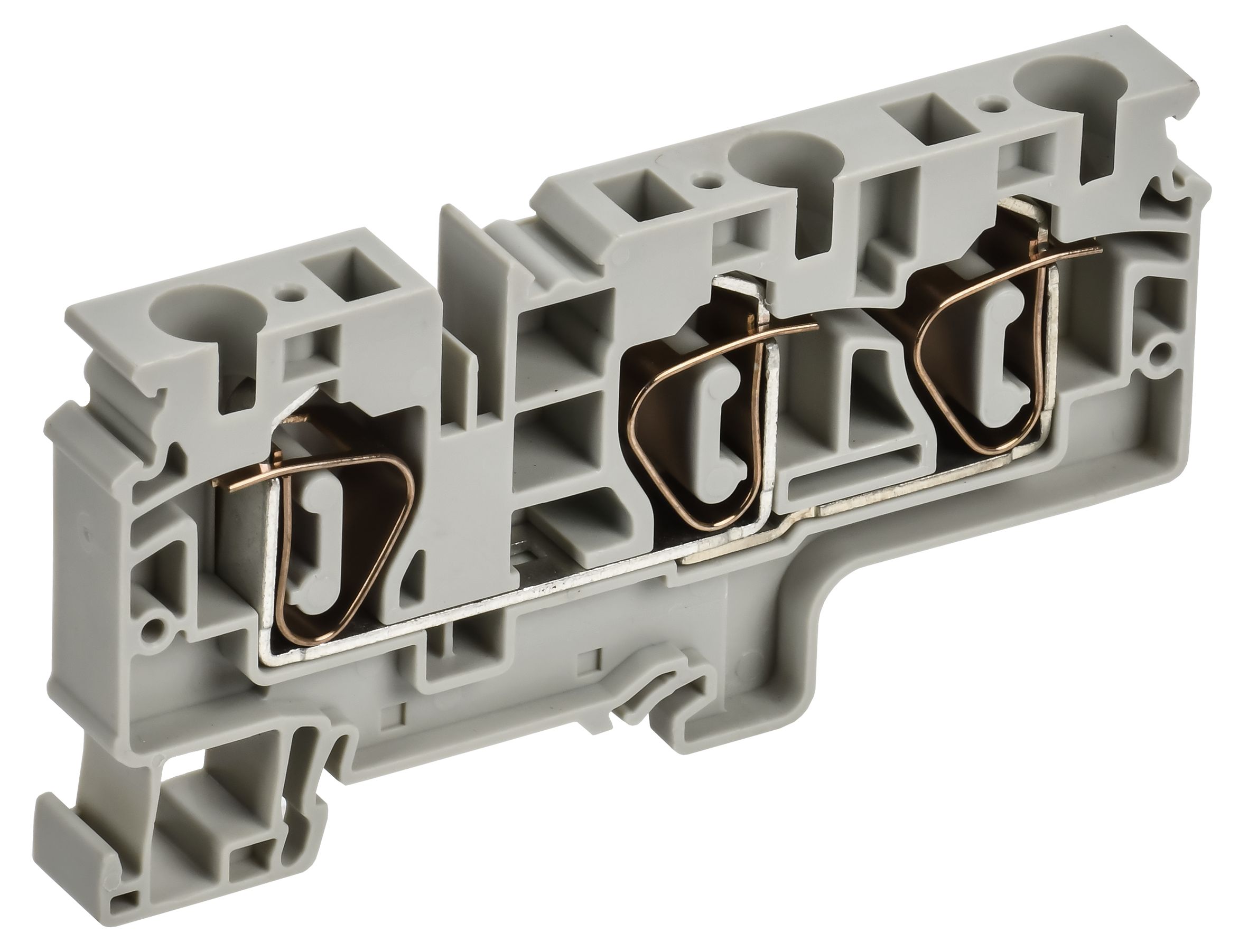 ARMAFIX Клемма пружинная CX10-3 10мм2 трехконтактная серая IEK — фото