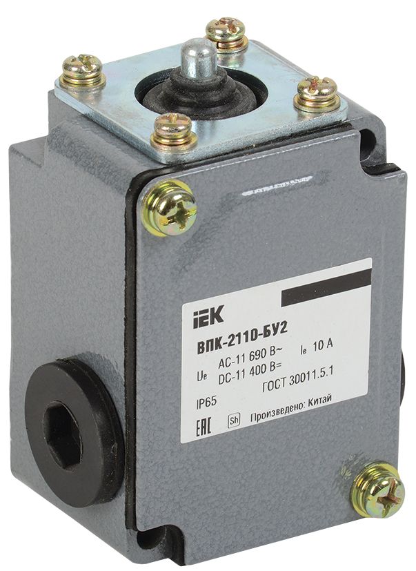 Выключатель концевой ВПК-2110-БУ2 толкатель IP65 IEK
