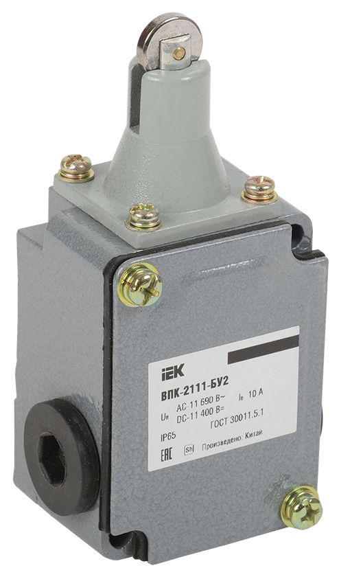 Выключатель концевой ВПК-2111-БУ2 толкатель с роликом IP65 IEK