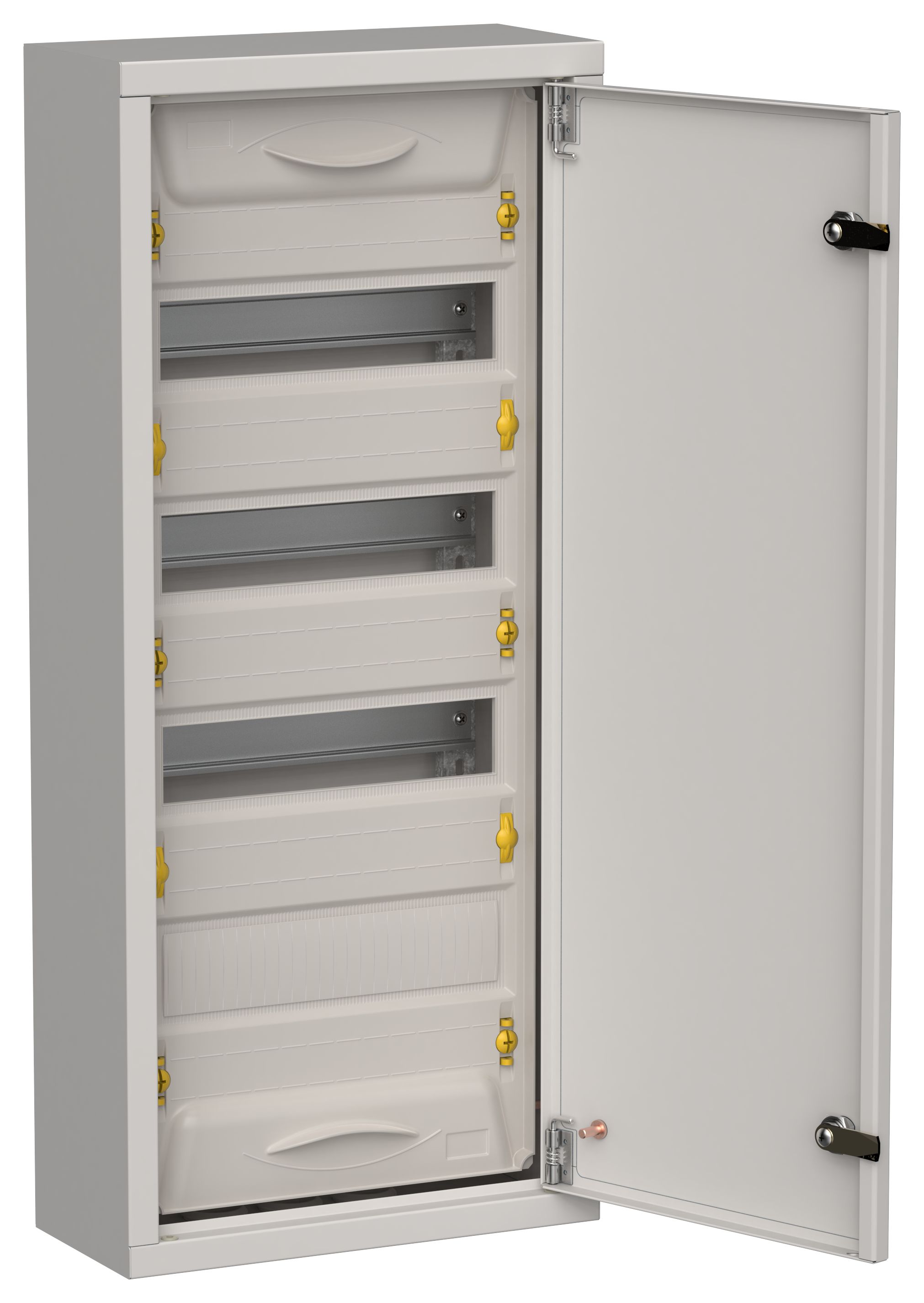 TITAN 5 Корпус металлический ЩРн-48 (1х48) 710х310х140мм IP31 серый (одна дверь) IEK