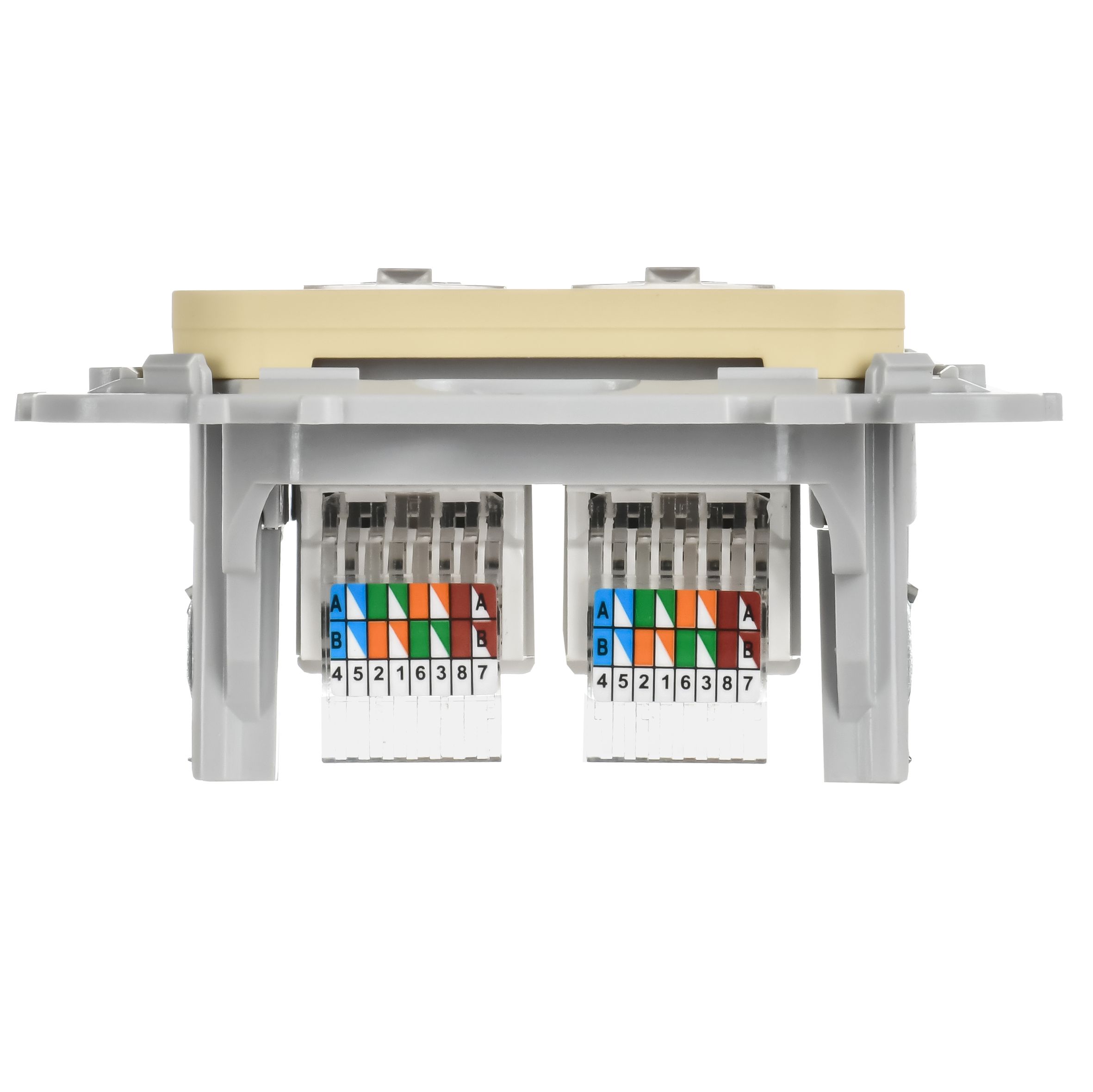 FLITE Розетка 2-местная компьютерная RJ45 категория 5Е UTP РК5е-2-0-ФлН навахо IEK — фото
