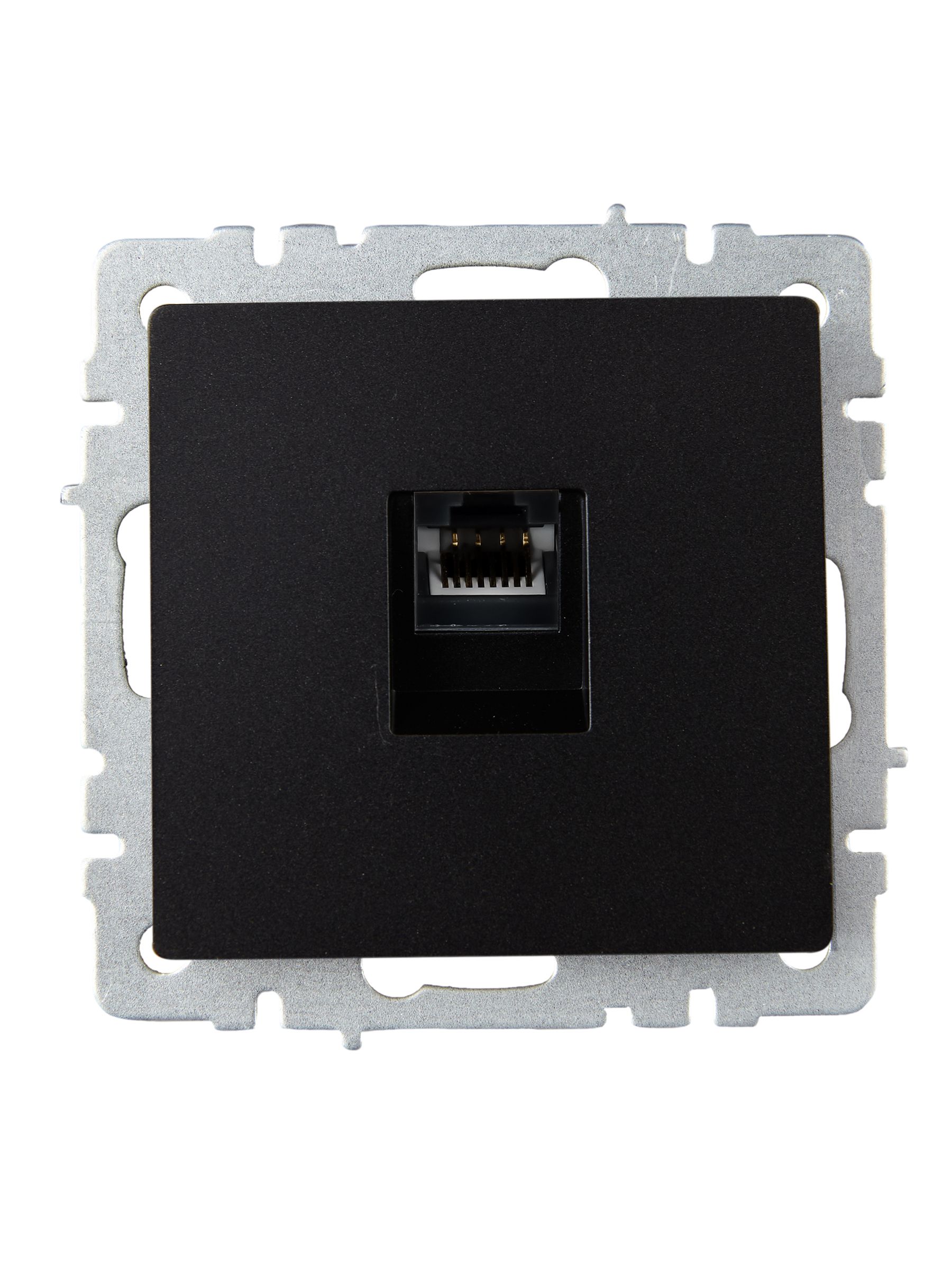 BRITE Розетка компьютерная RJ45 кат.6 РК11-БрЧ черный IEK — фото