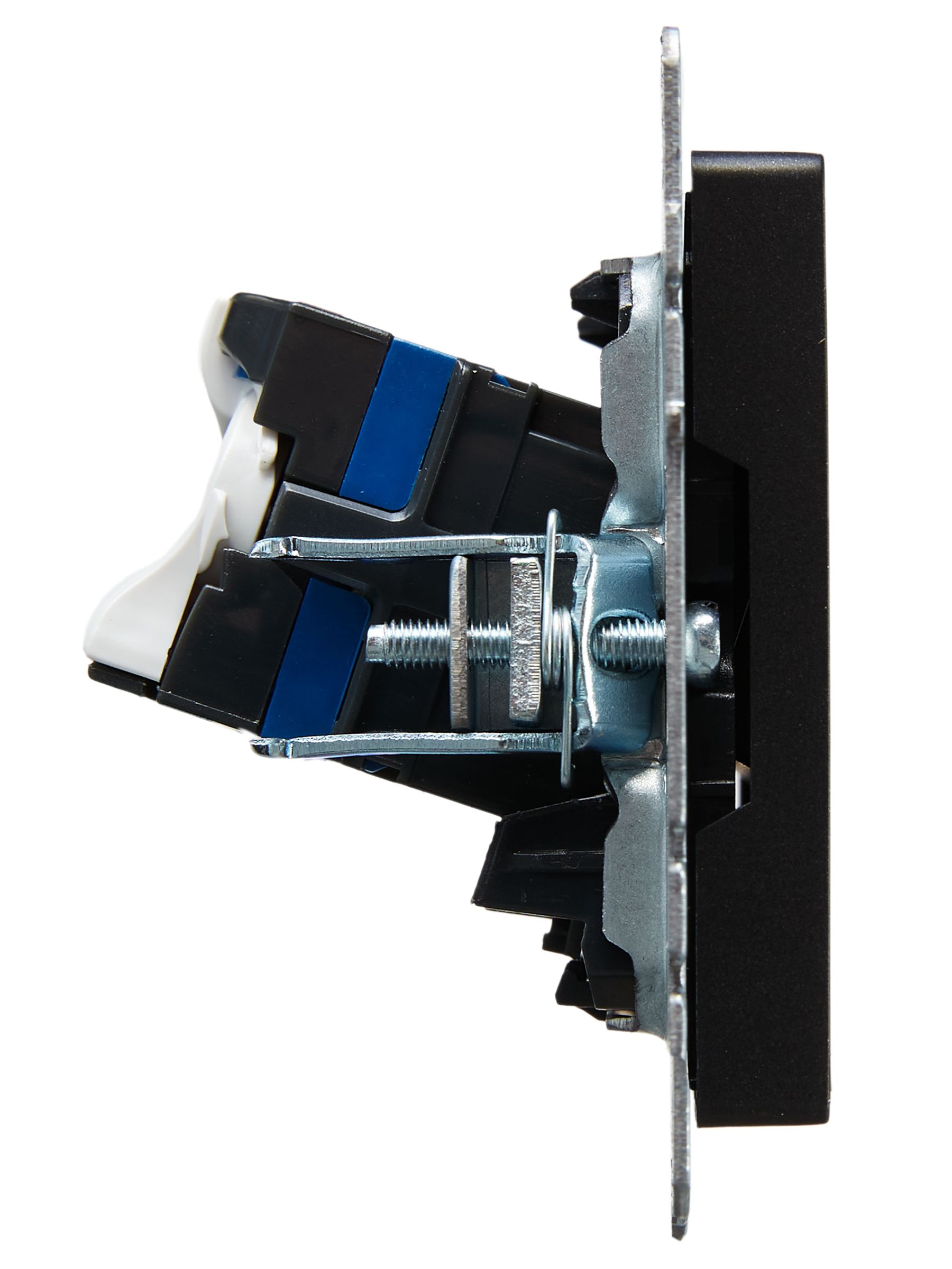 BRITE Розетка компьютерная двойная RJ45 кат.6 РК11-2-БрЧ черный IEK — фото