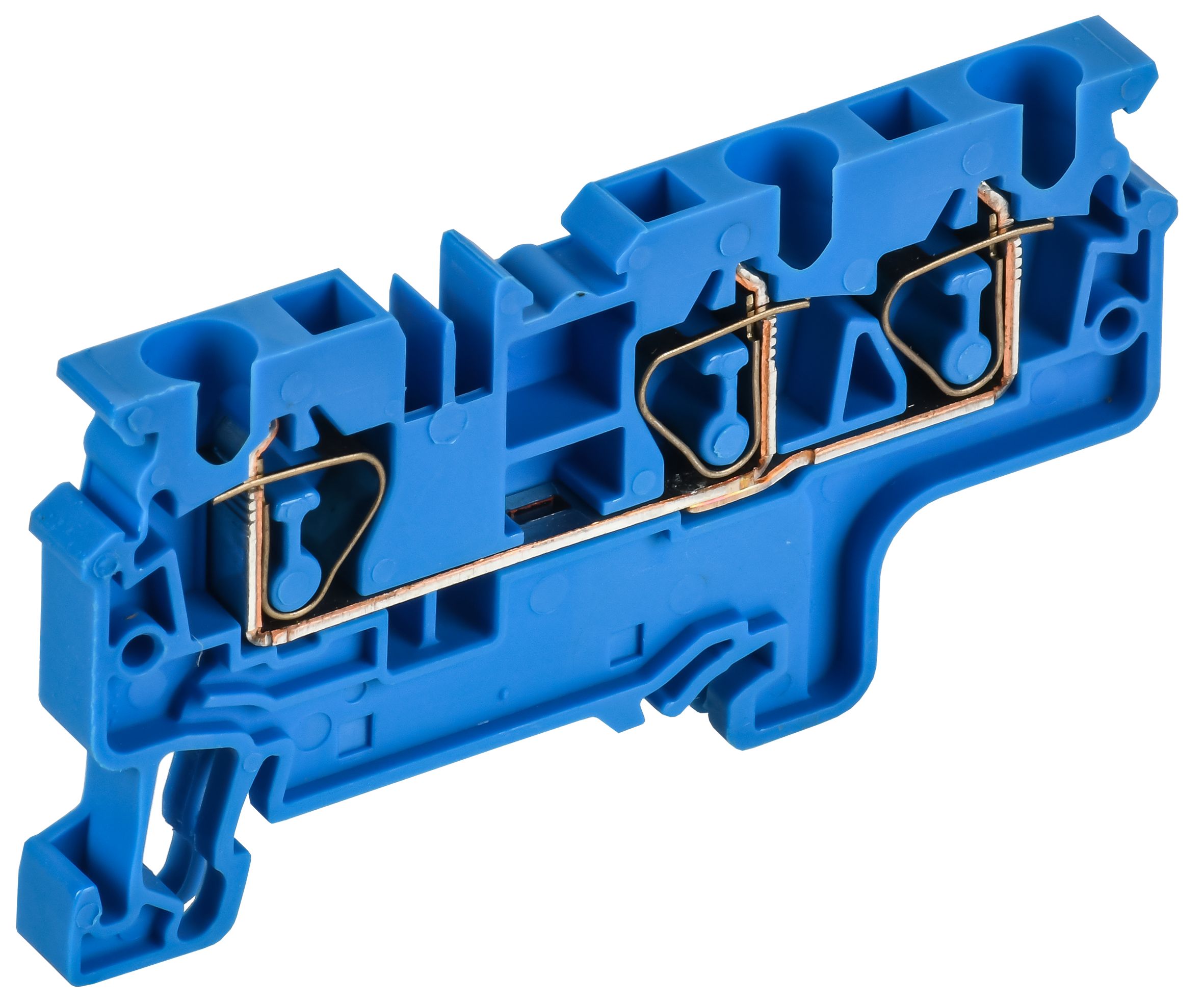 ARMAFIX Клемма пружинная CX4-3 BU 4мм2 трехконтактная синяя IEK — фото
