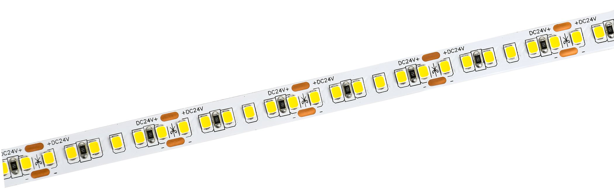 Лента светодиодная 5м SMD2835 168LED/м 14Вт/м IP20 ширина 10мм 24В нейтральный белый IEK — фото