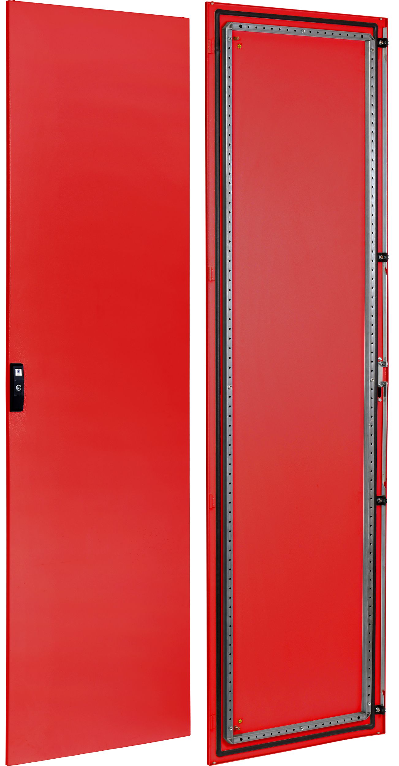 FORMAT Дверь металлическая 2000х600мм RAL3020 красная IEK