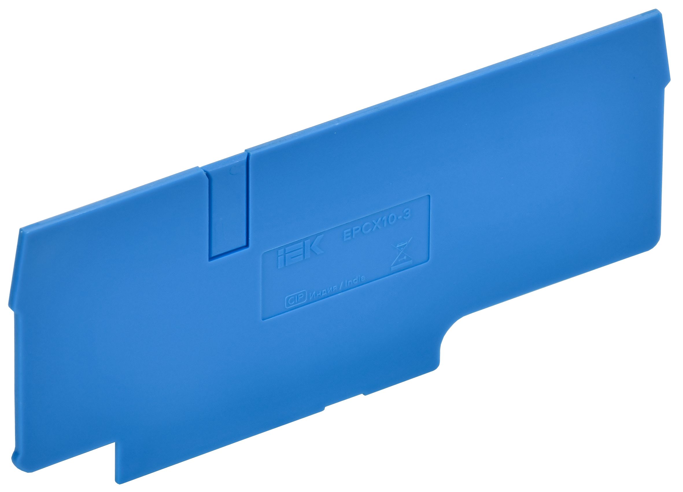 ARMAFIX Заглушка EPCX10-3 BU для колодки клеммной CX10-3 синяя IEK — фото