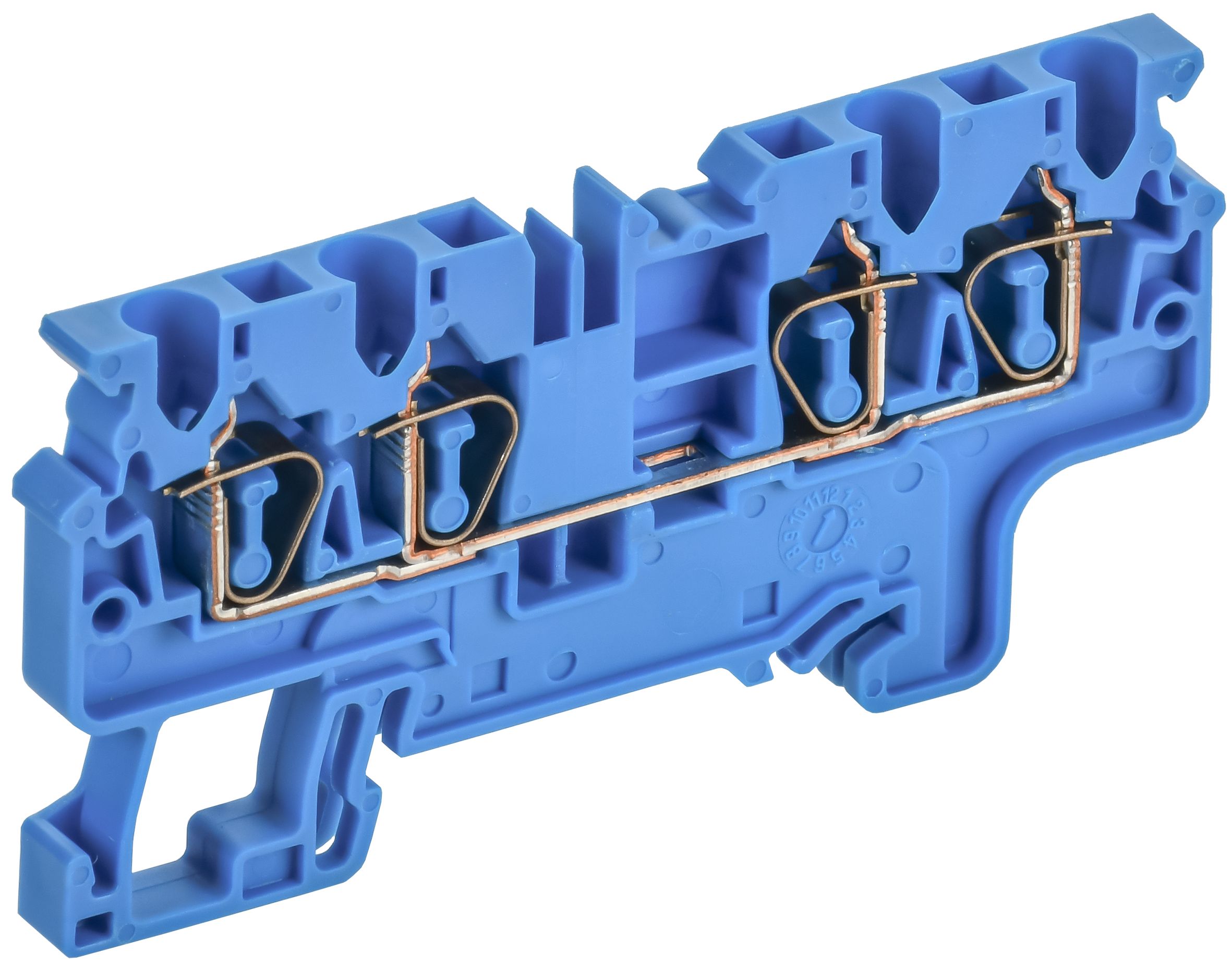 ARMAFIX Клемма пружинная CX2.5-4 BU 2,5мм2 четырехконтактная синяя IEK — фото
