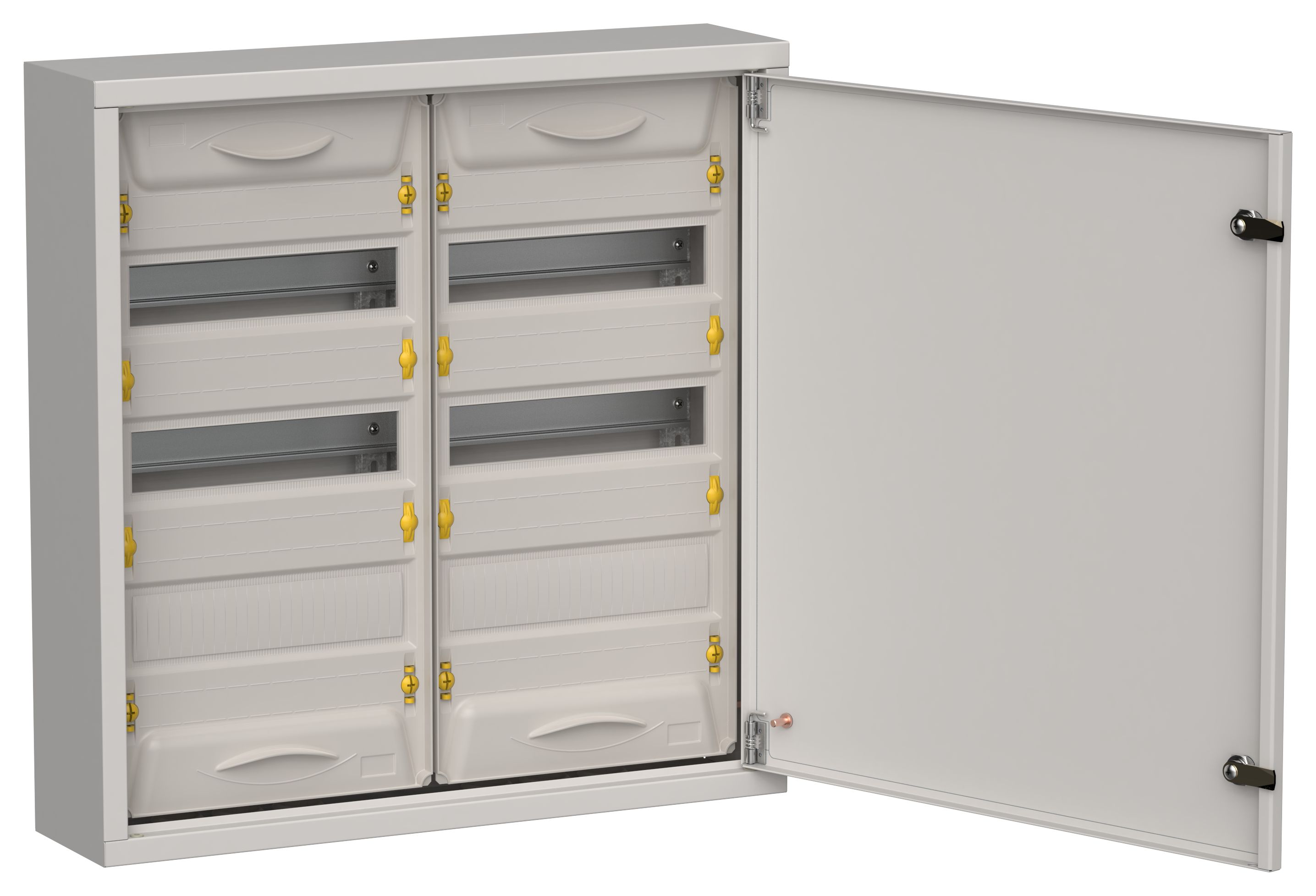 TITAN 5 Корпус металлический ЩРн-72 (2х36) 585х570х140мм IP31 серый (одна дверь) IEK