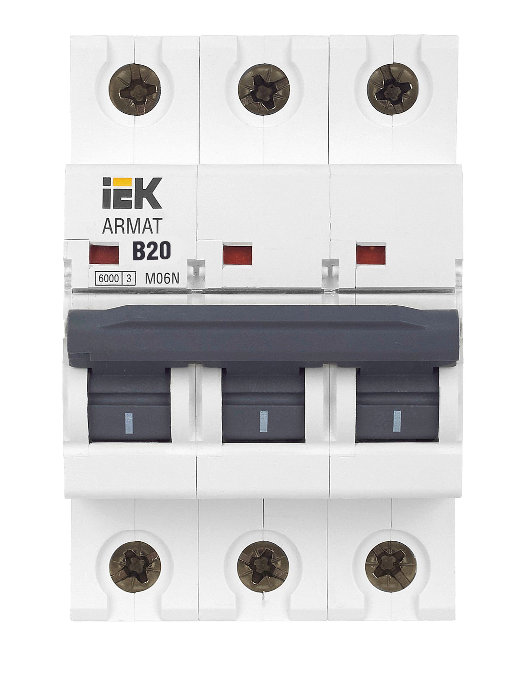 ARMAT Автоматический выключатель M06N 3P B 20А IEK — фото