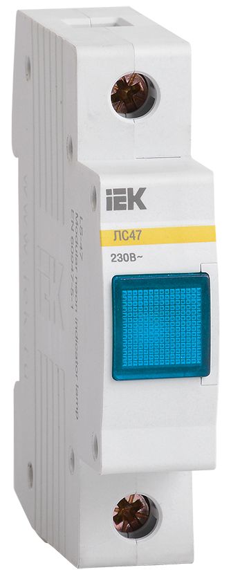 Сигнальная лампа ЛС-47 (синяя) (неон) IEK