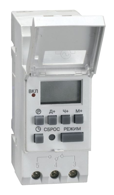 Таймер ТЭ15 цифровой 16А 230В на DIN-рейку IEK — фото