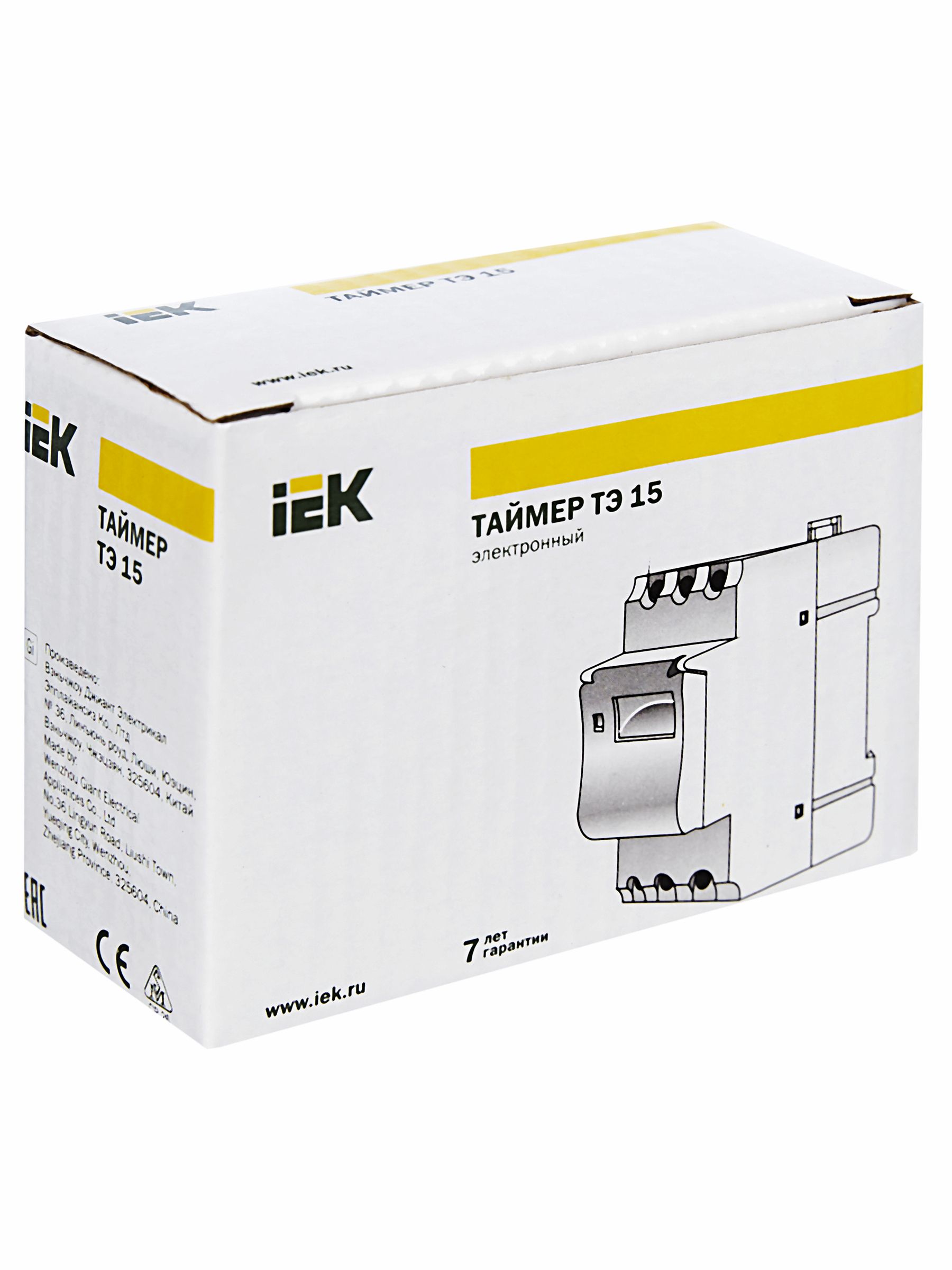 Таймер ТЭ15 цифровой 16А 230В на DIN-рейку IEK — фото
