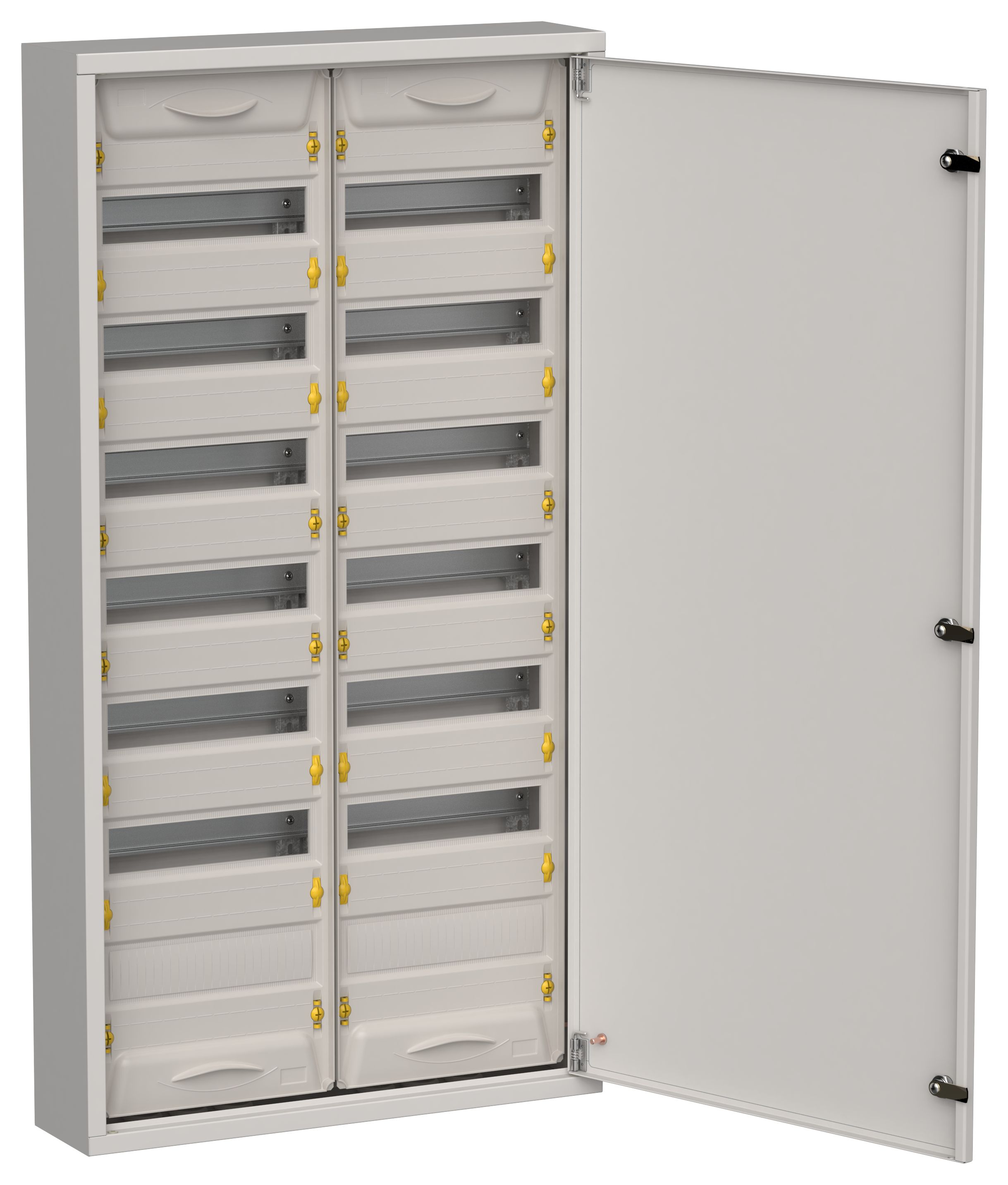 TITAN 5 Корпус металлический ЩРн-168 (2х84) 1085х570х140мм IP31 серый (одна дверь) IEK
