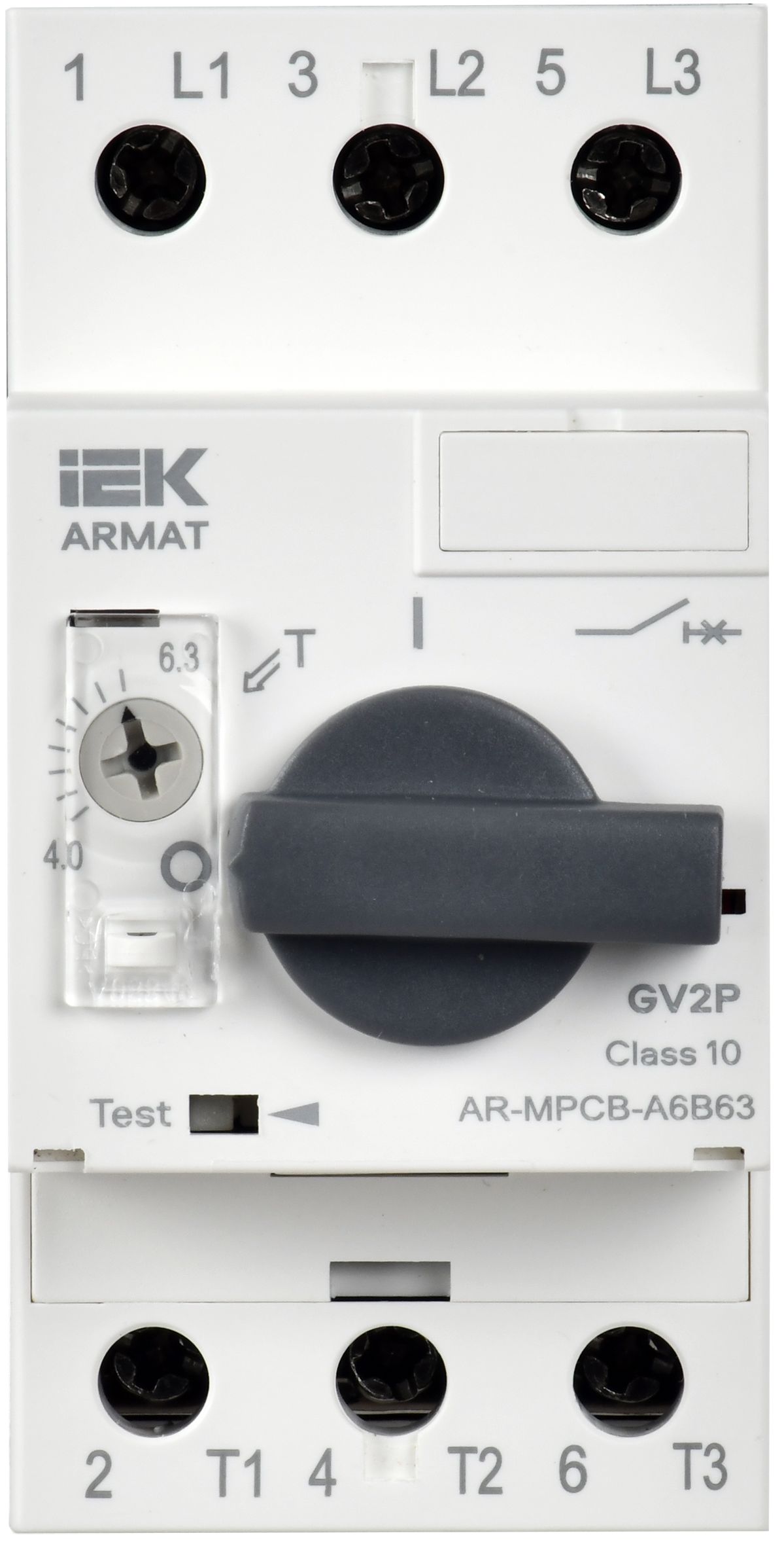 ARMAT Автоматический выключатель защиты двигателя A6 GV2P 4-6,3А IEK — фото