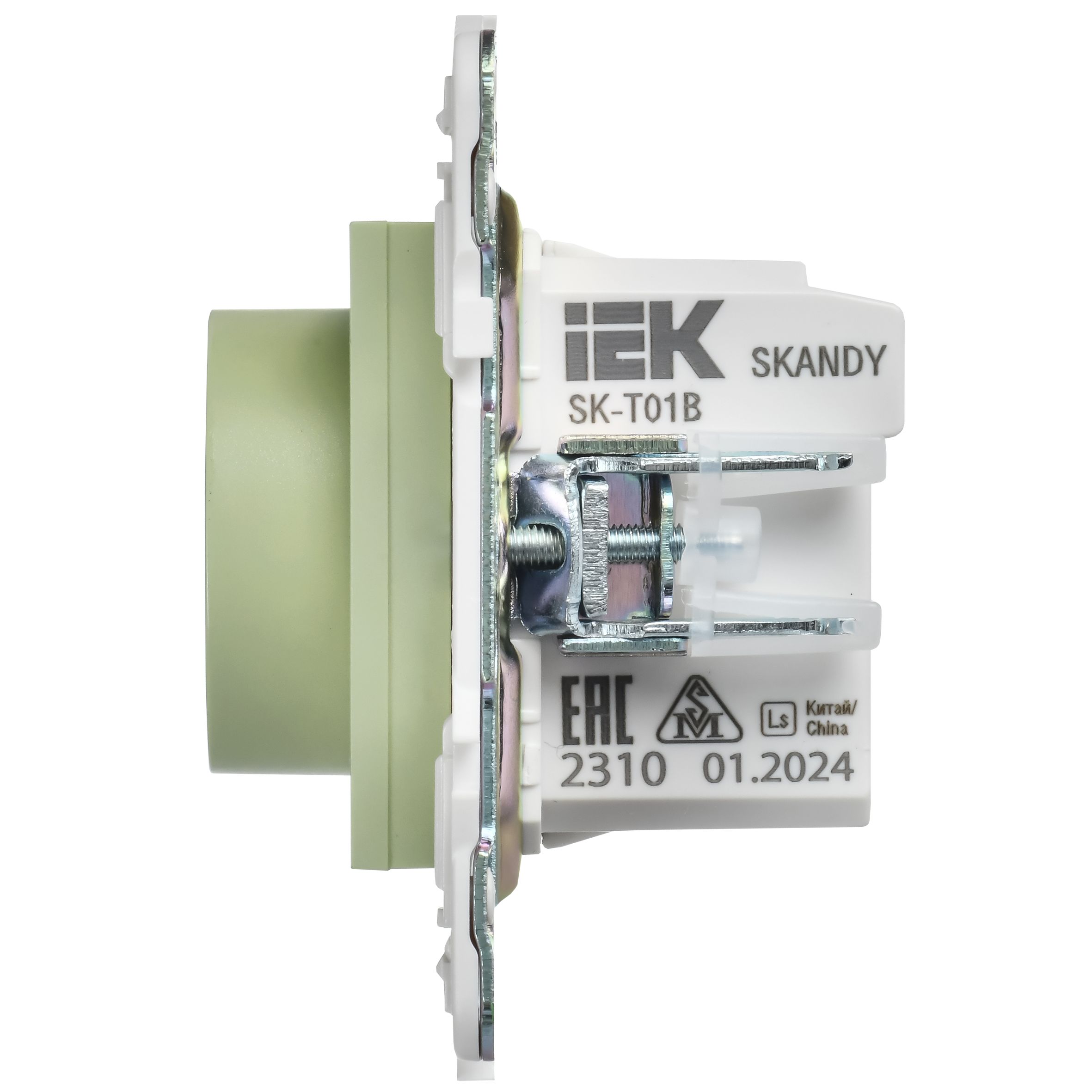 SKANDY Термостат электронный с индикацией SK-T01G мятный IEK — фото