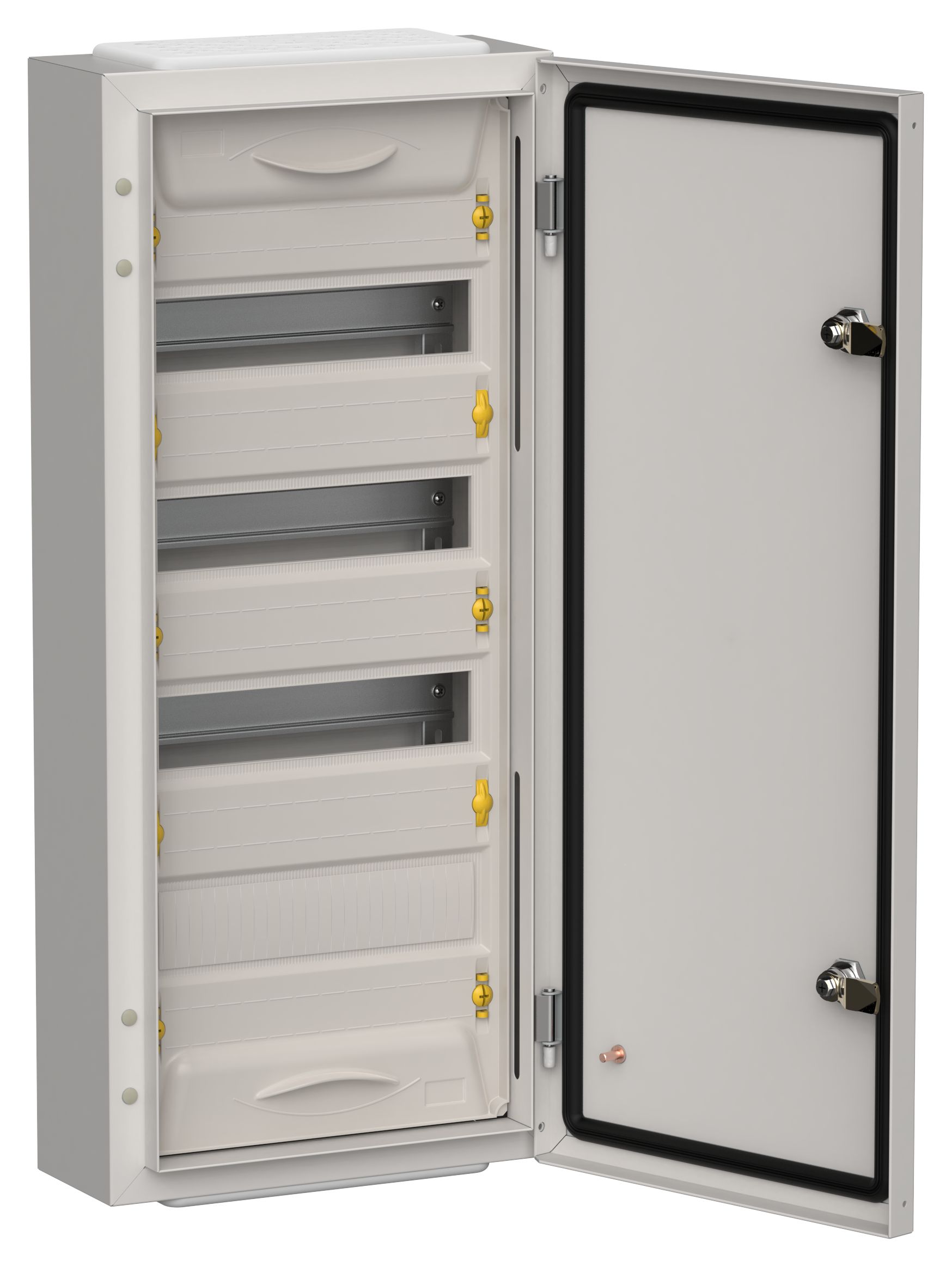 TITAN 5 Корпус металлический ЩРн-48 (1х48) 710х310х140мм IP54 серый (одна дверь) IEK
