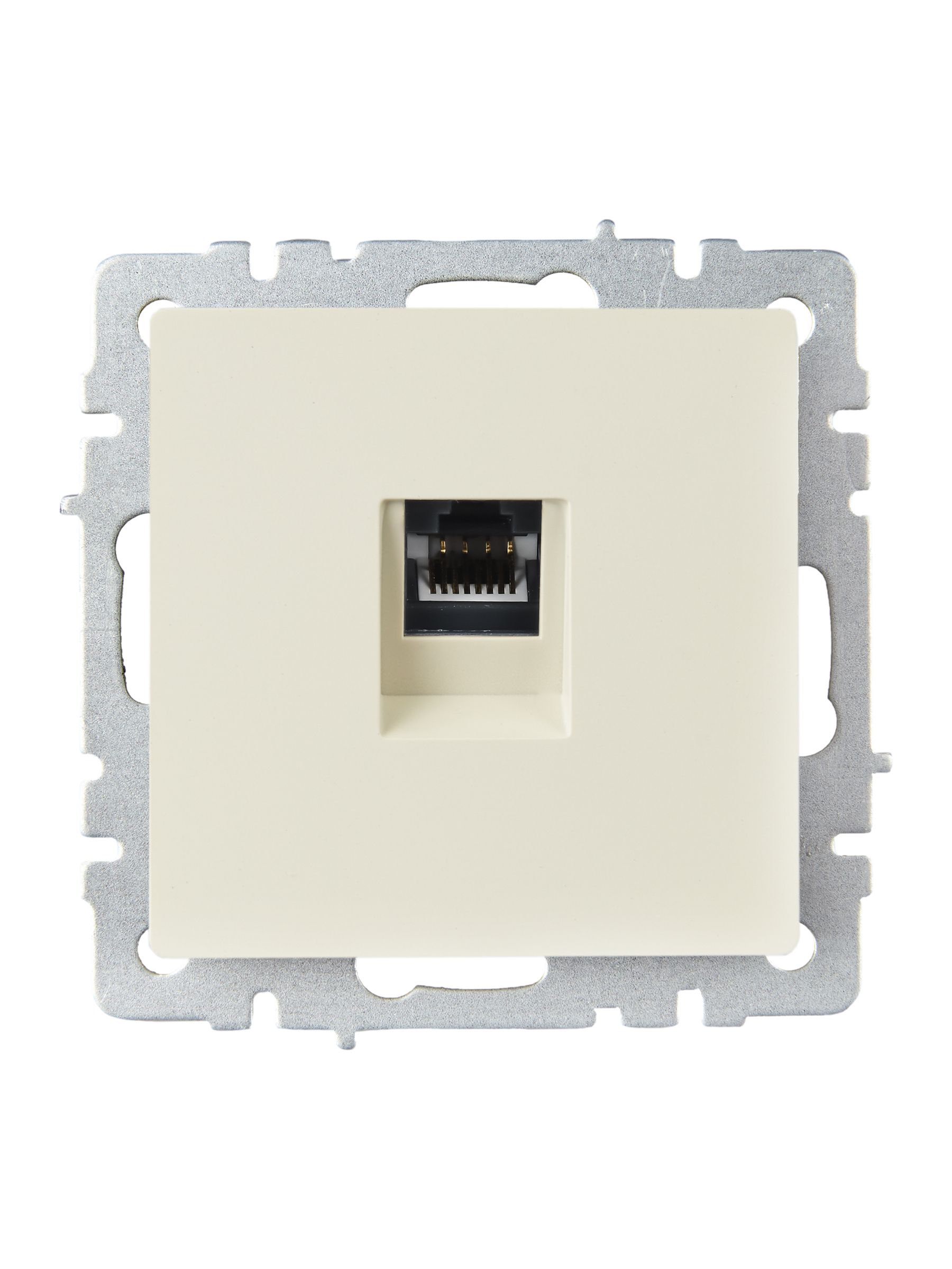 BRITE Розетка компьютерная RJ45 кат.6 РК11-БрКр бежевый IEK — фото