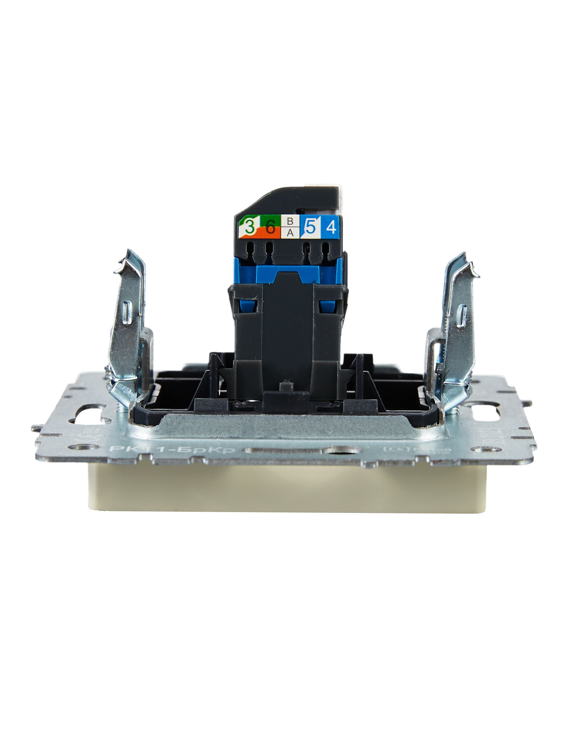 BRITE Розетка компьютерная RJ45 кат.6 РК11-БрКр бежевый IEK — фото