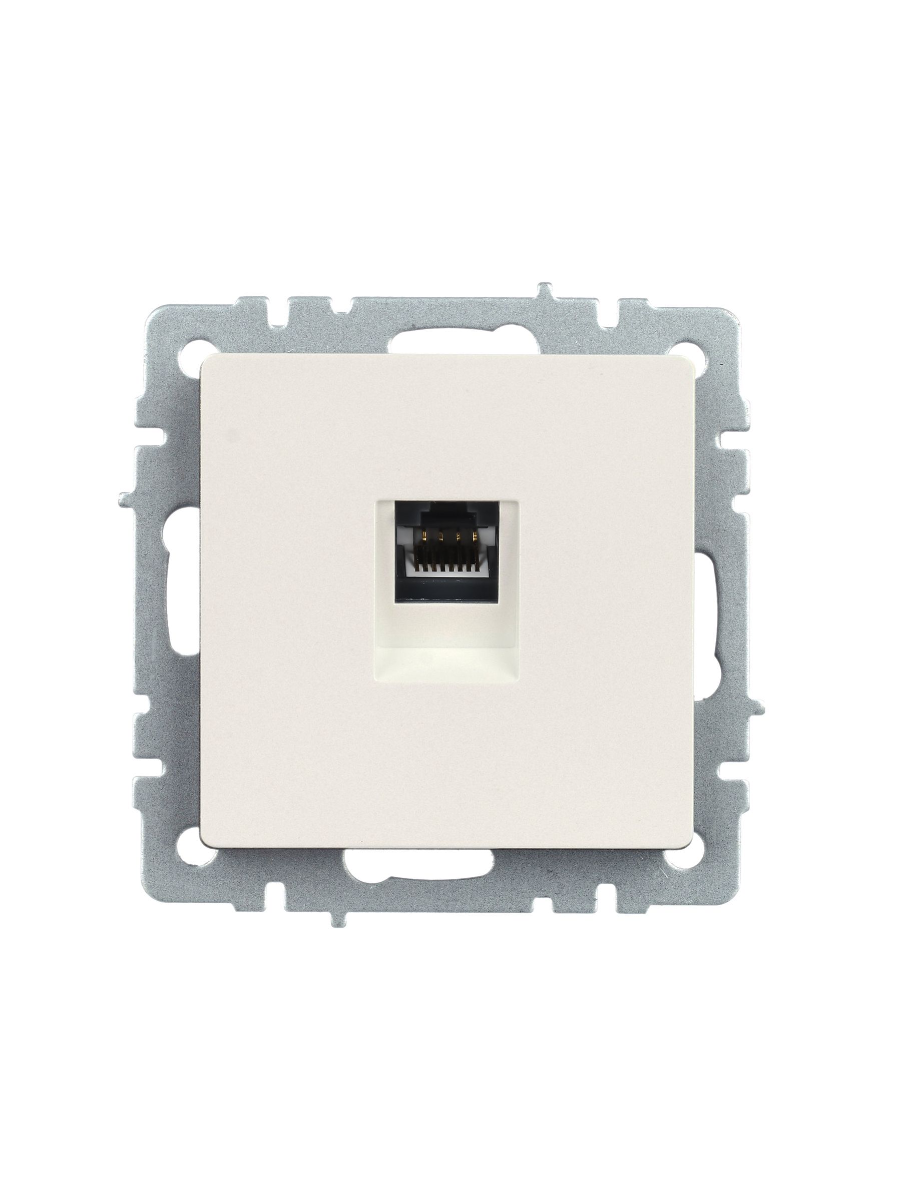 BRITE Розетка компьютерная RJ45 кат.5E РК10-БрЖ жемчуг IEK — фото