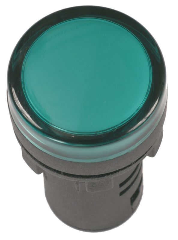 Лампа AD16DS(LED)матрица d=16мм зеленый 12В AC/DC IEK