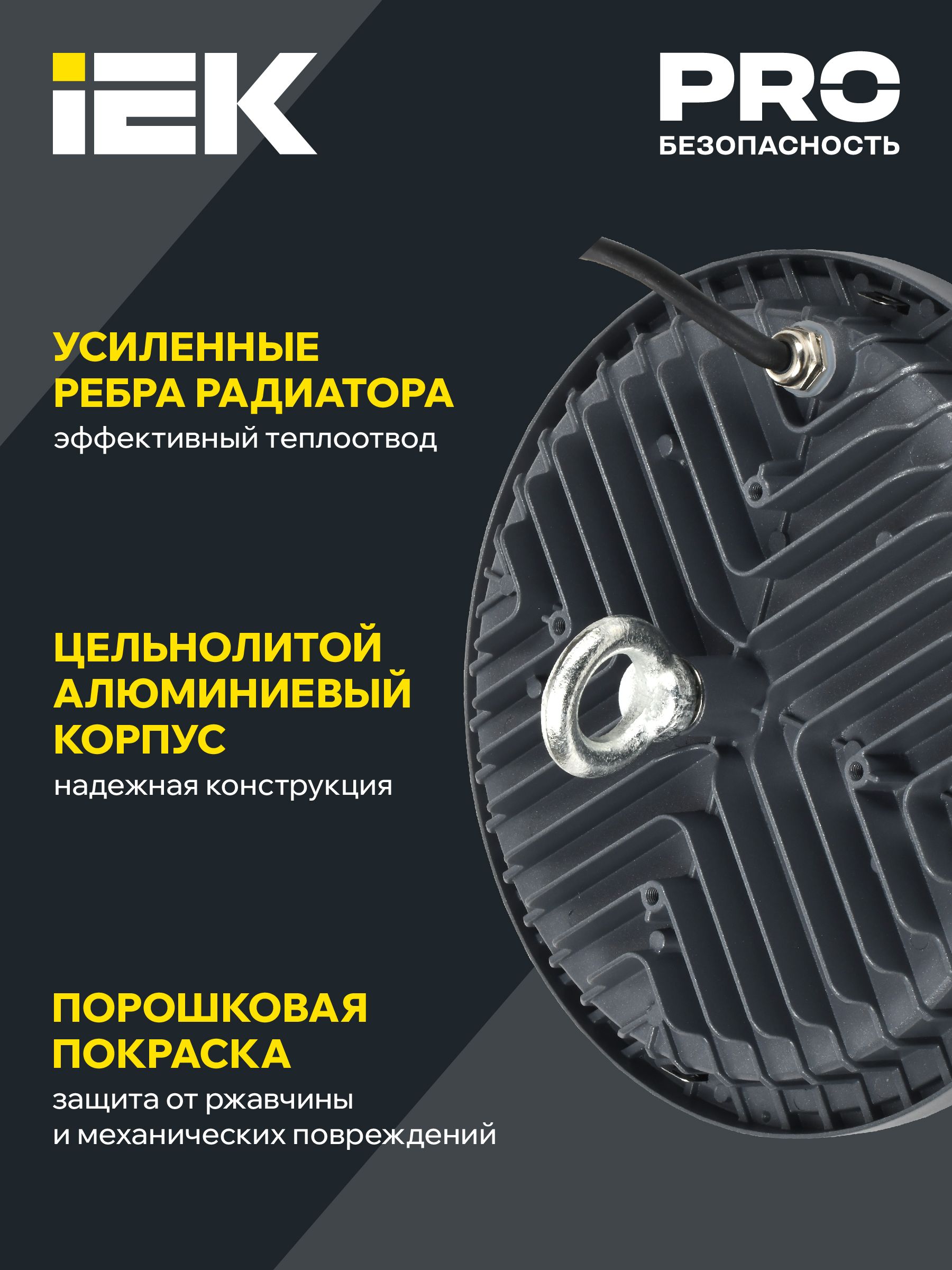 Светильник светодиодный LED ДСП 4022 100Вт 5000К IP65 IEK — фото