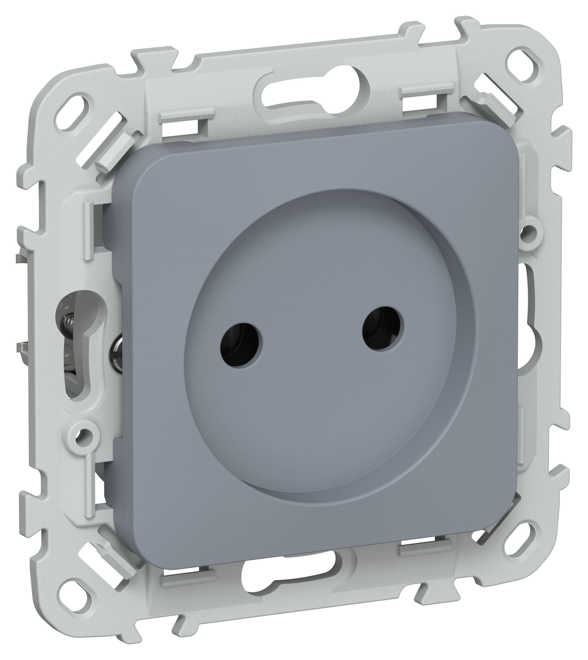 FLITE Розетка без заземления без защитных шторок 10А РС01-0-ФлМ маренго IEK