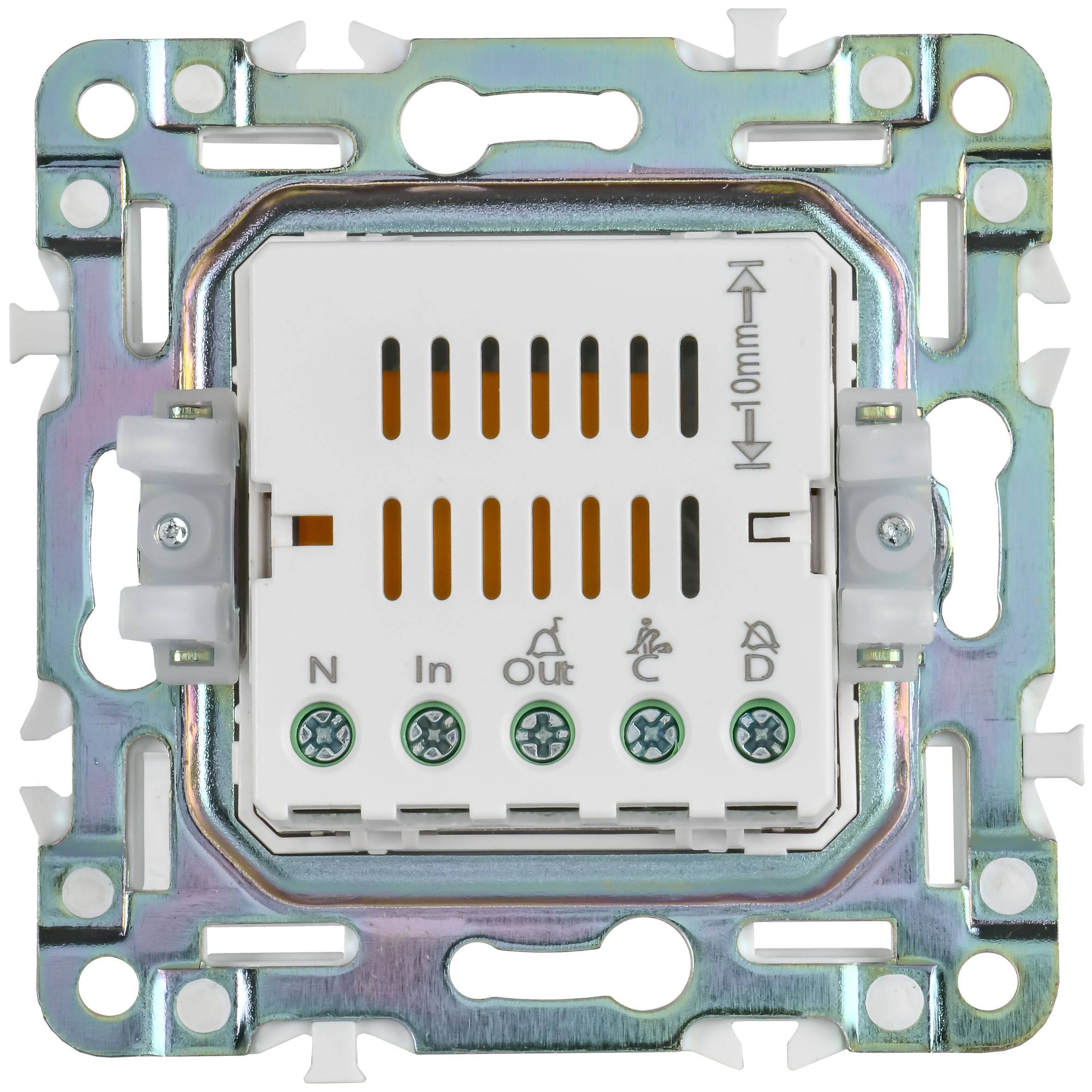 SKANDY Кнопка звонка с индикацией для отелей 10А SK-V17G графит IEK — фото