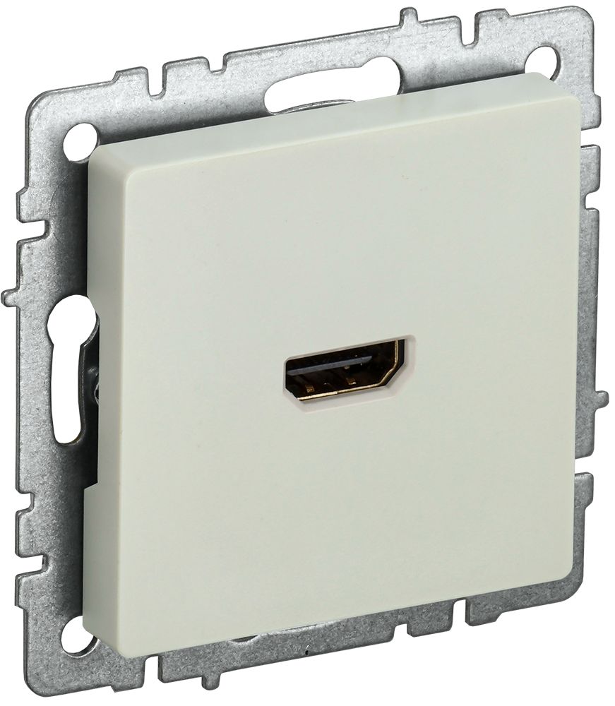 BRITE Розетка HDMI РHDMI-0-БрКр бежевый IEK — фото