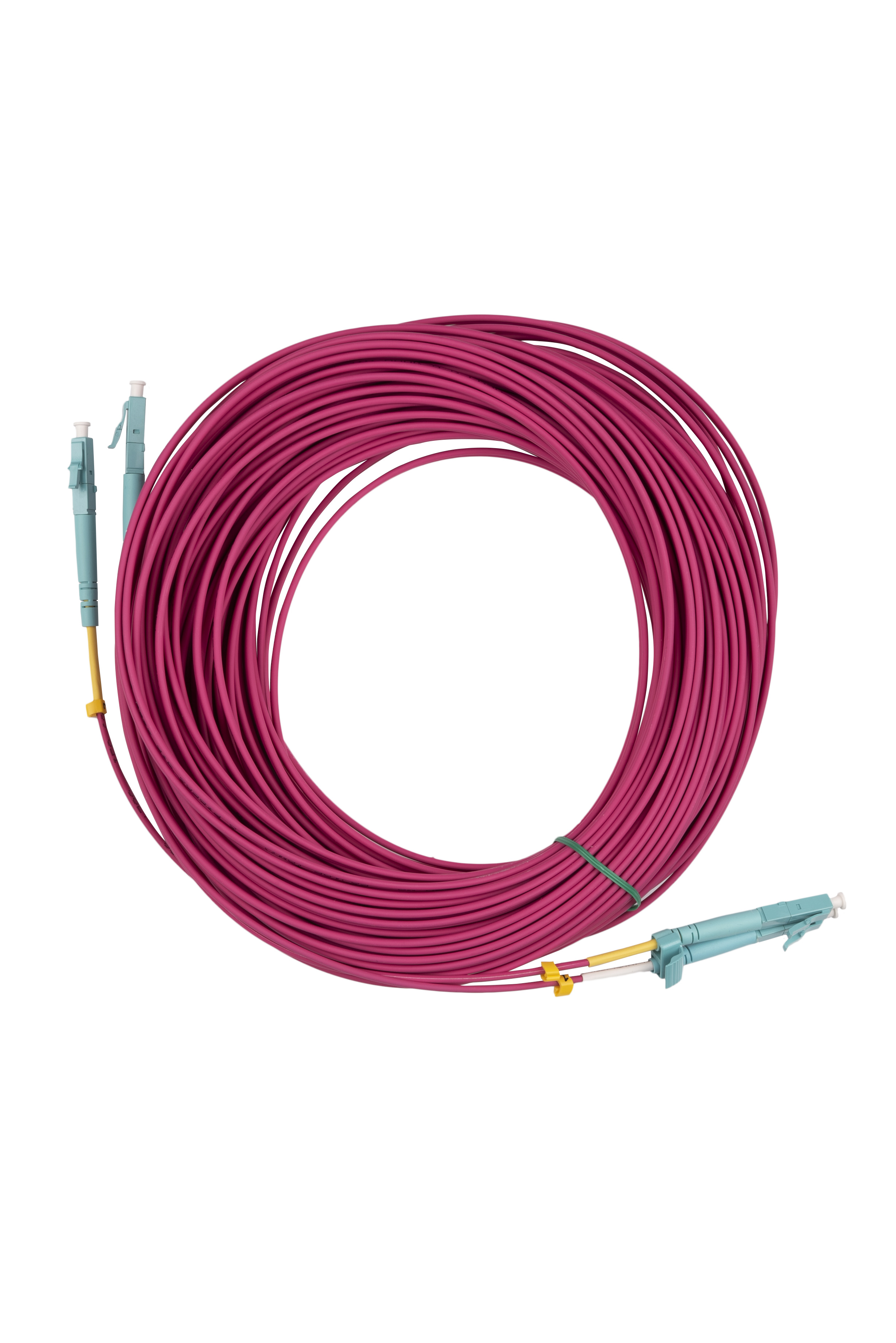 Hyperline FC-D2-504-LC/UR-LC/UR-H-25M-LSZH-MG Патч-корд волоконно-оптический (шнур) MM 50/125 (OM4), LC-LC, UPC, duplex, 2.0 мм, до 100G, LSZH, 25 м (замена FC-D2-504-LC/PR-LC/PR-H-25M-LSZH-MG)
