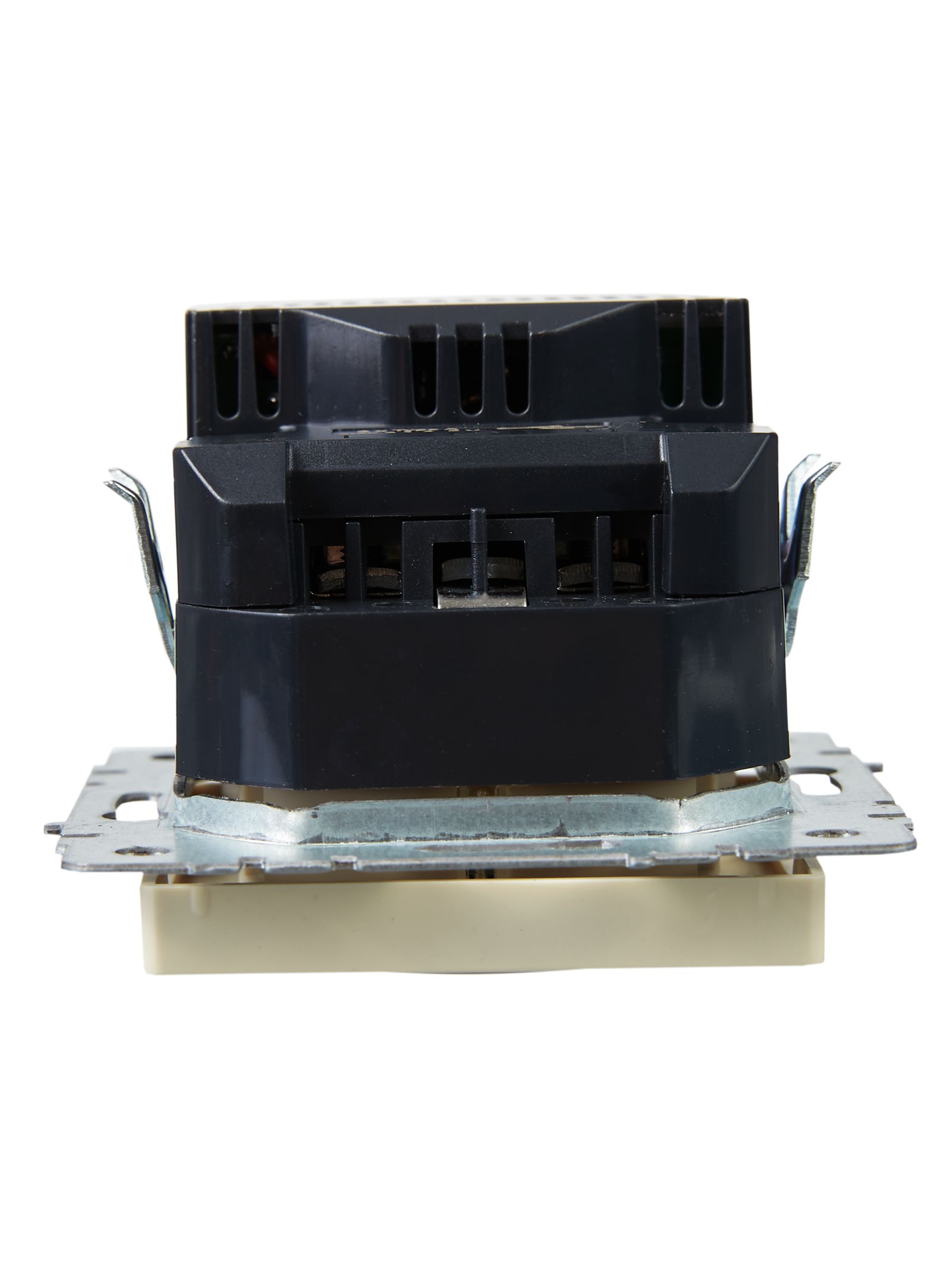 BRITE Розетка 1-местная с заземлением с защитными шторками 16А с USB A+A 5В 2,1А РЮш10-1-БрКр бежевый IEK — фото