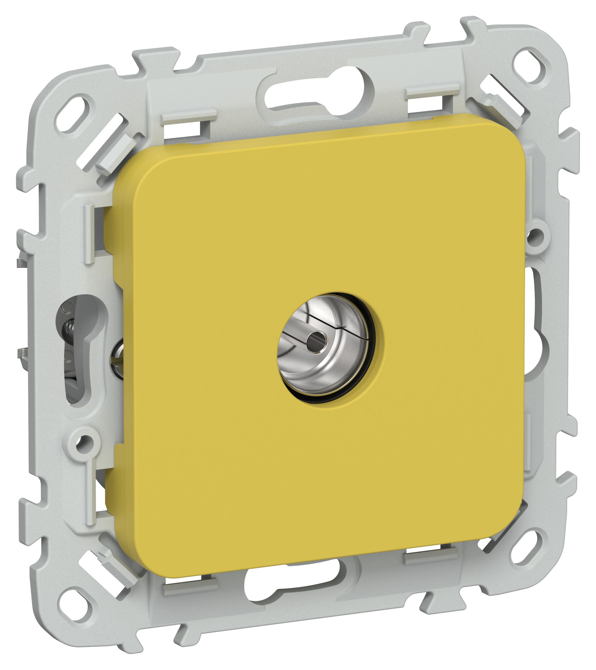 FLITE Розетка TV экранированная проходная тип M РТВм-1-1-2-ФлЖК желтый карри IEK