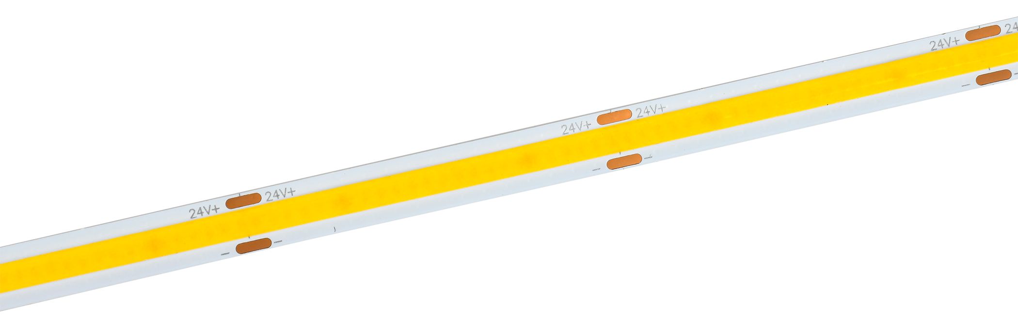 Лента светодиодная 5м COB 480LED/м 11Вт/м IP20 ширина 8мм 24В теплый белый IEK — фото