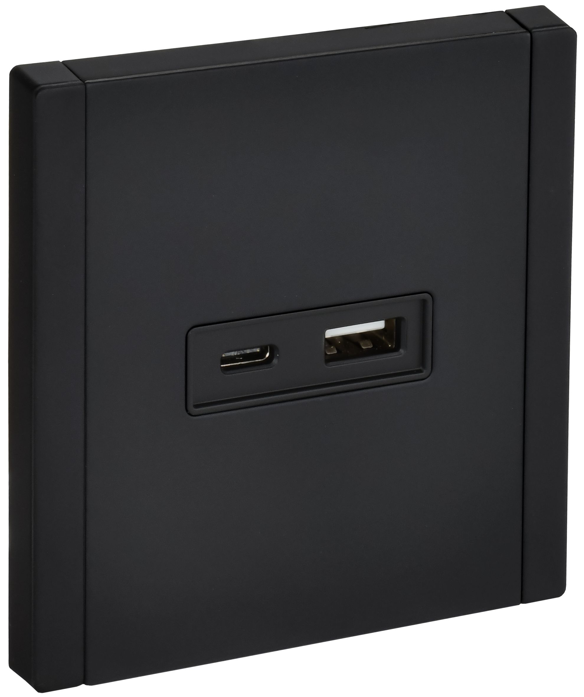 FORTE&PIANO Розетка USB A+C 18Вт FP151M металл черный IEK — фото