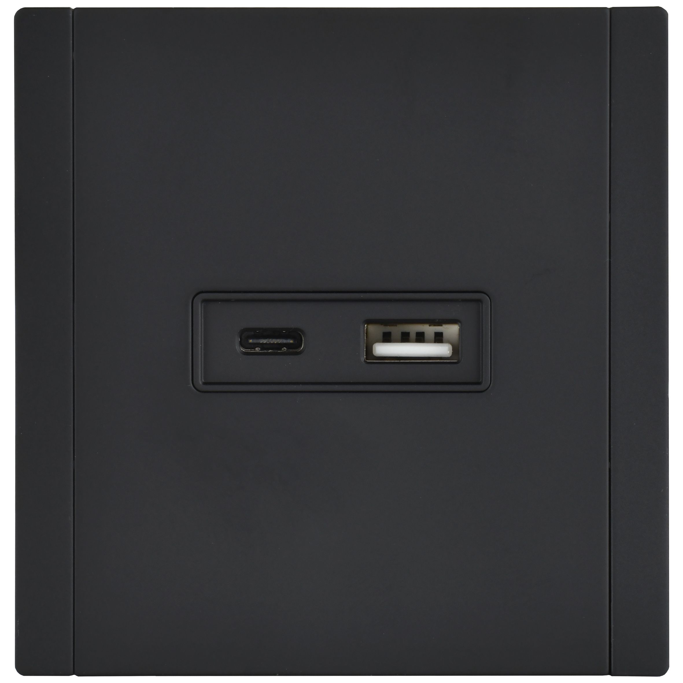 FORTE&PIANO Розетка USB A+C 3,1А FP150M металл черный IEK — фото