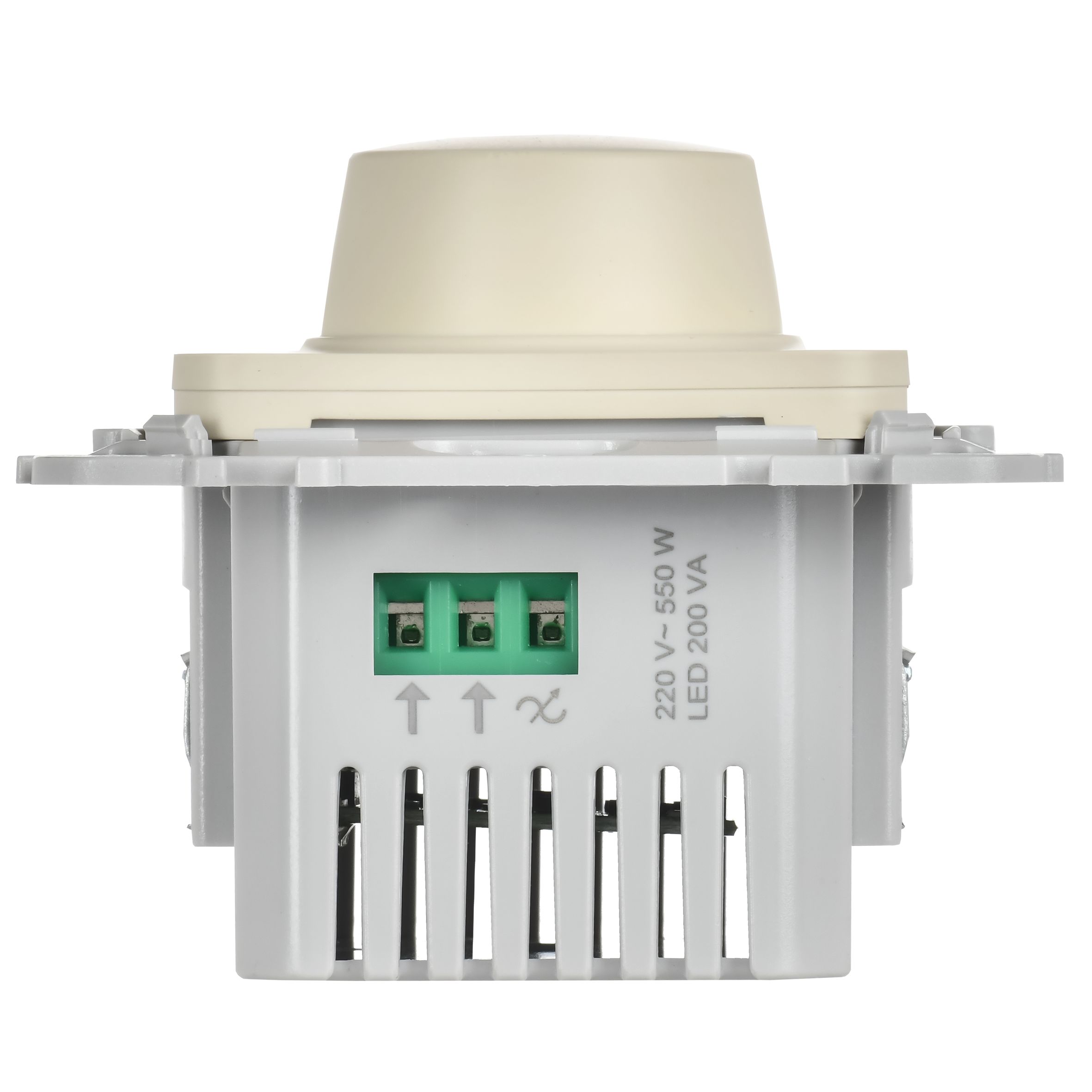 FLITE Светорегулятор проходной TRIAC 550Вт СС26-5-12-ФлСл сливочный IEK — фото