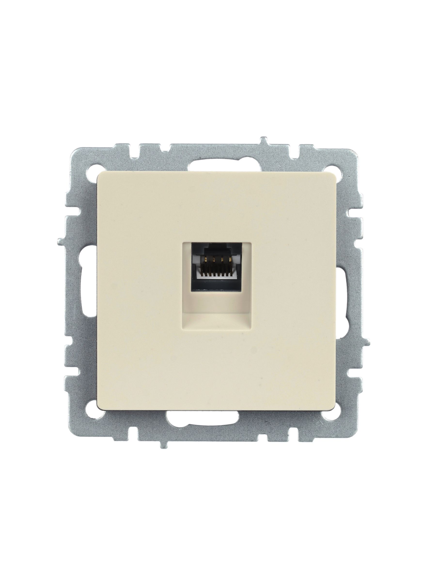 BRITE Розетка компьютерная RJ45 кат.5E РК10-БрКр бежевый IEK — фото