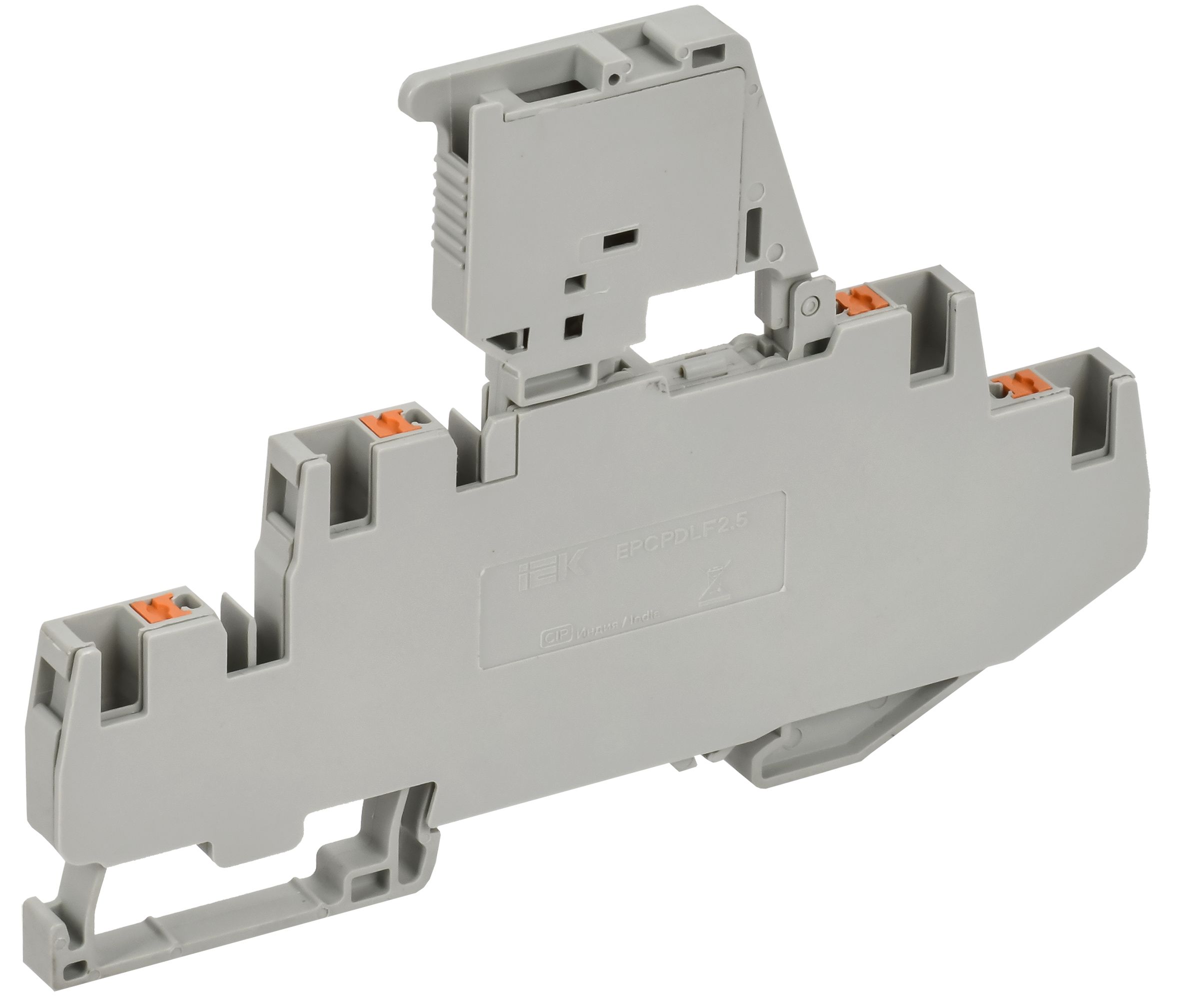 ARMAFIX Колодка клеммная CPDLF2.5 2х-уровневая с держателем предохранителя на верхнем уровне IEK — фото