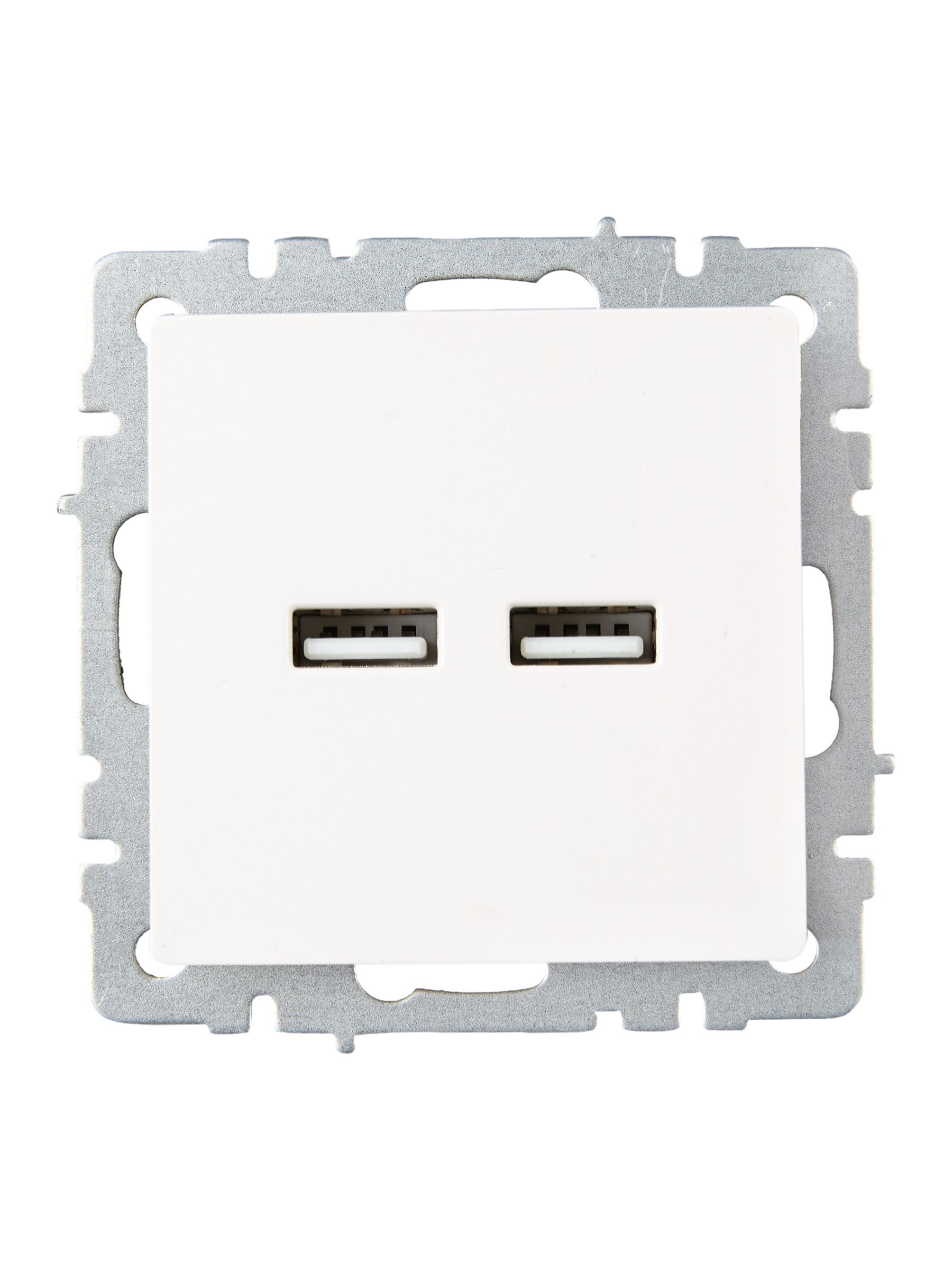 BRITE Розетка USB A+A 5В 3,1А РЮ10-1-БрЖ жемчуг IEK — фото