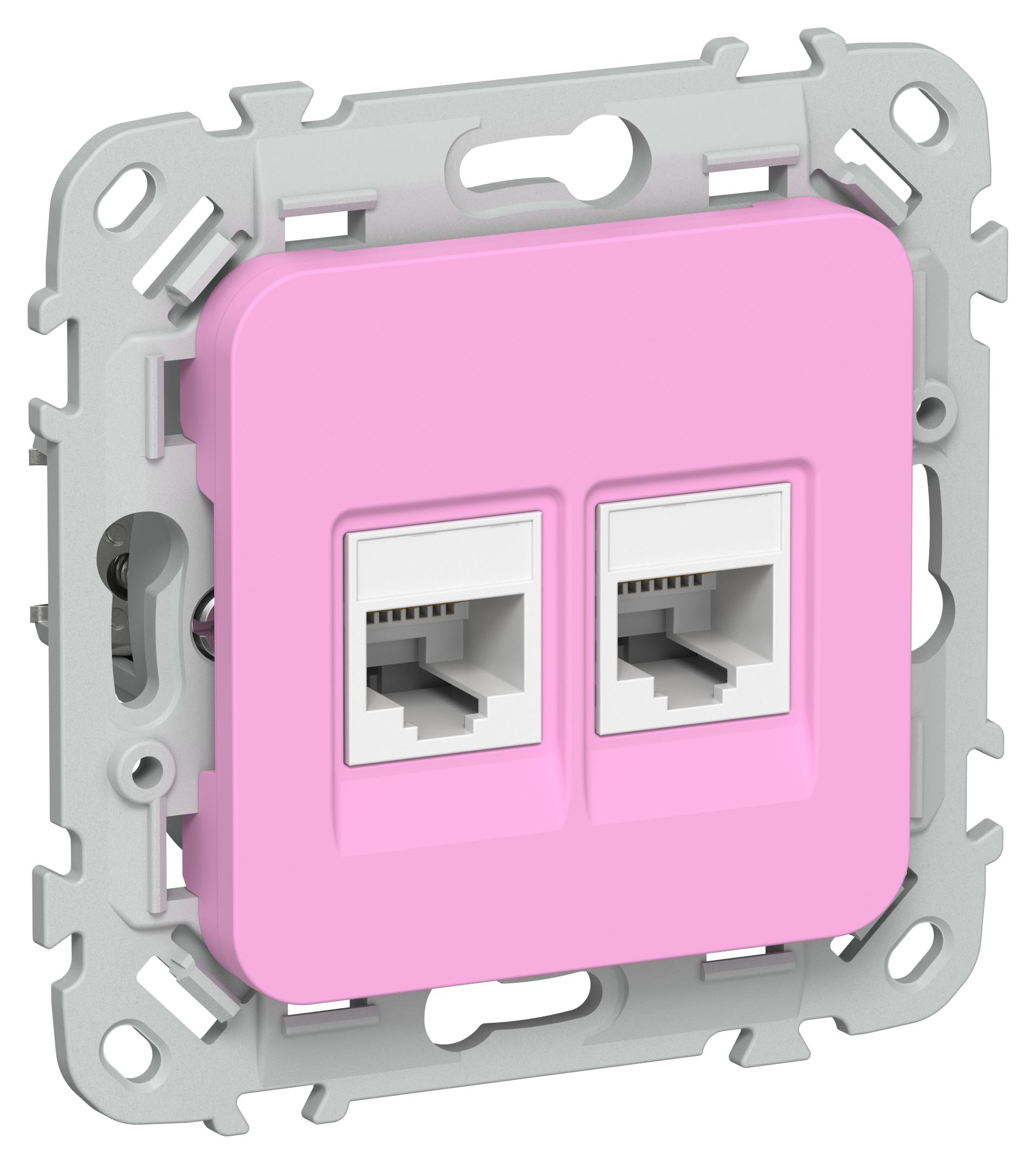 FLITE Розетка 2-местная компьютерная RJ45 категория 6 UTP РК6-2-0-ФлПр пурпурный IEK