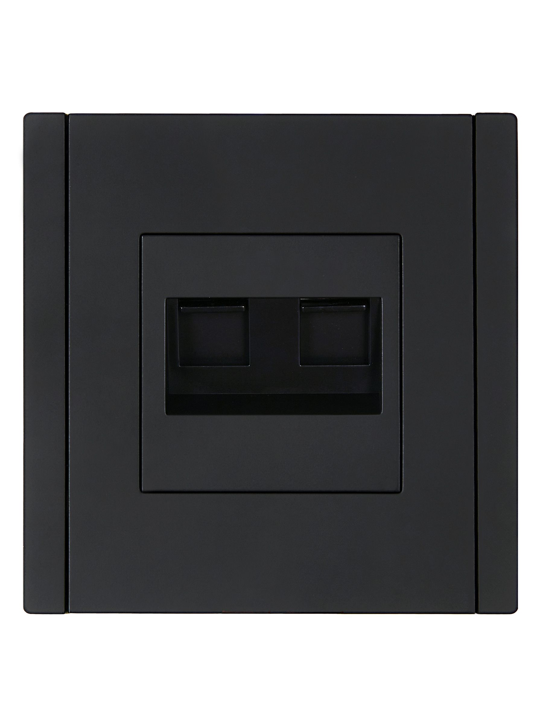 FORTE&PIANO Розетка компьютерная двойная RJ45 кат.5E FP133 черный IEK — фото